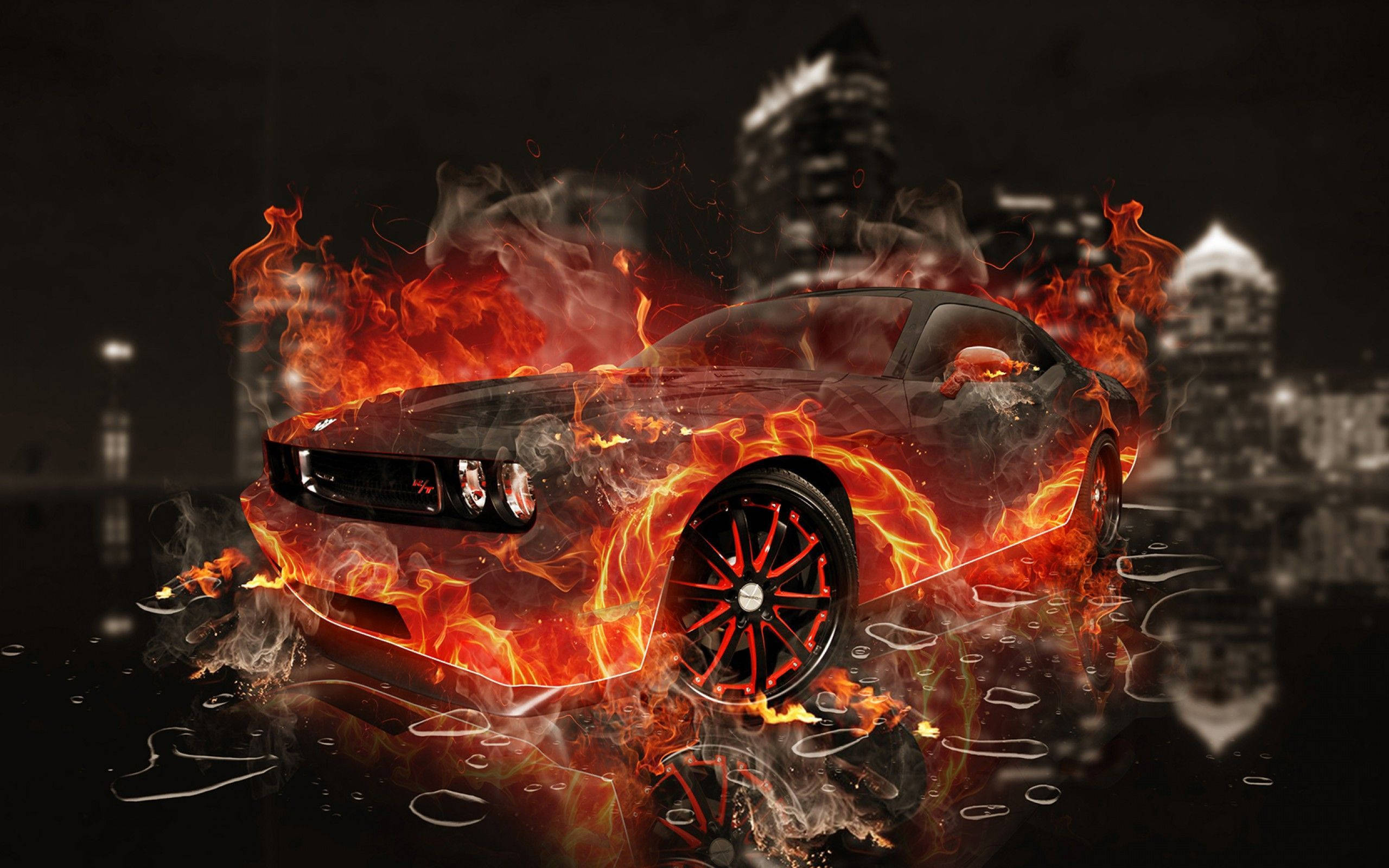 Car On Fire Wallpapers