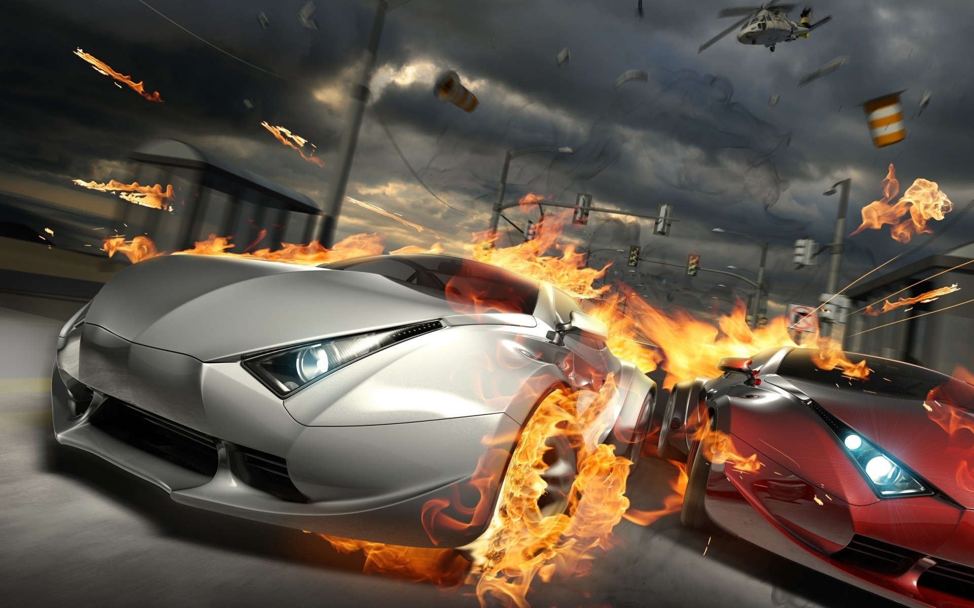 Car On Fire Wallpapers