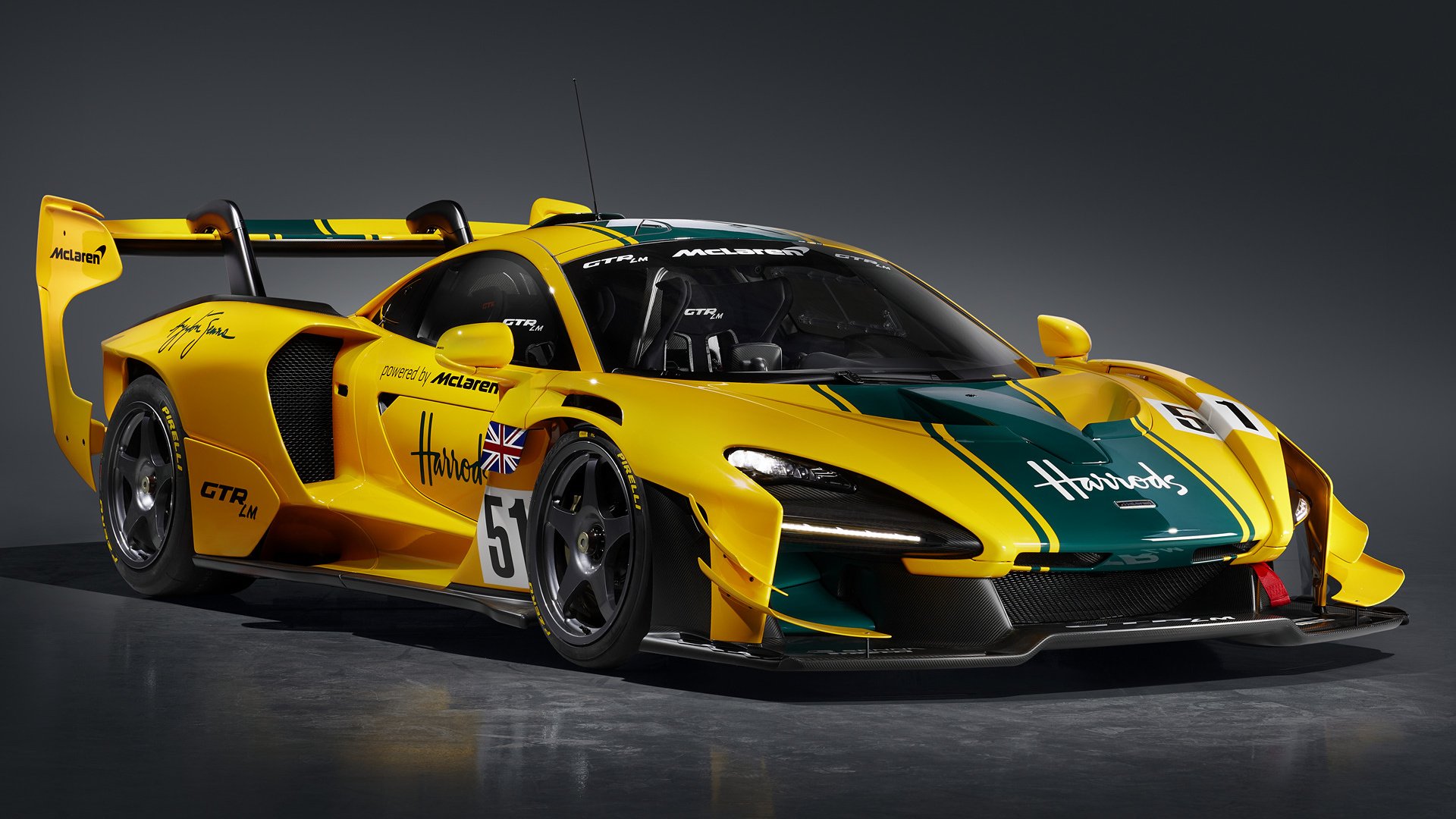 Mclaren Senna Gtr Lm 825/6 Harrods Wallpapers