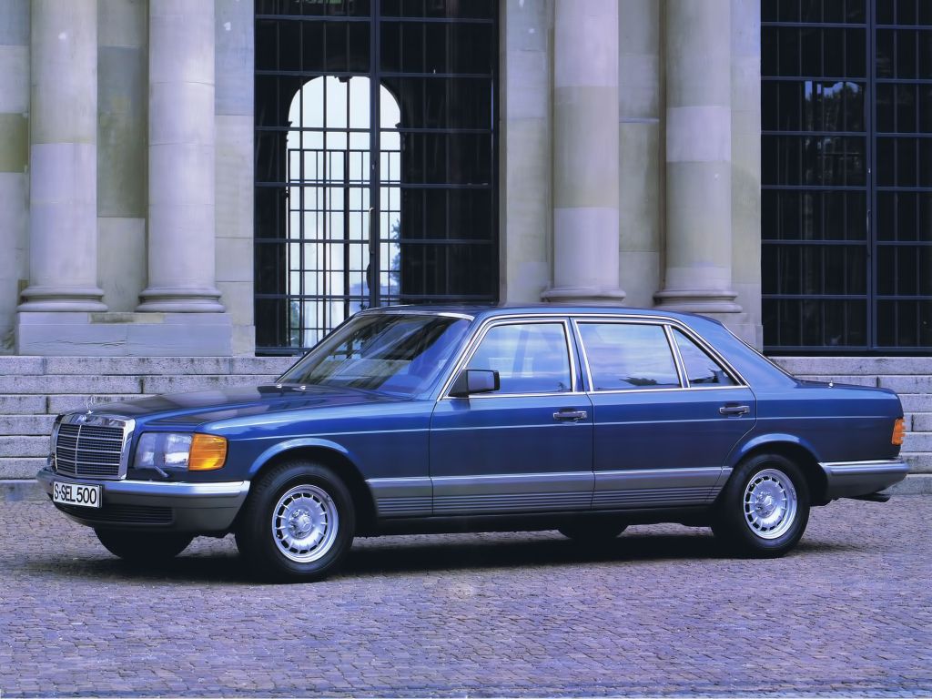 Mercedes-Benz Retro 1980-85 500 Sel Blue Wallpapers