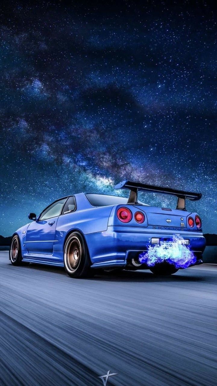 Nissan Skyline Gtr Blue Wallpapers