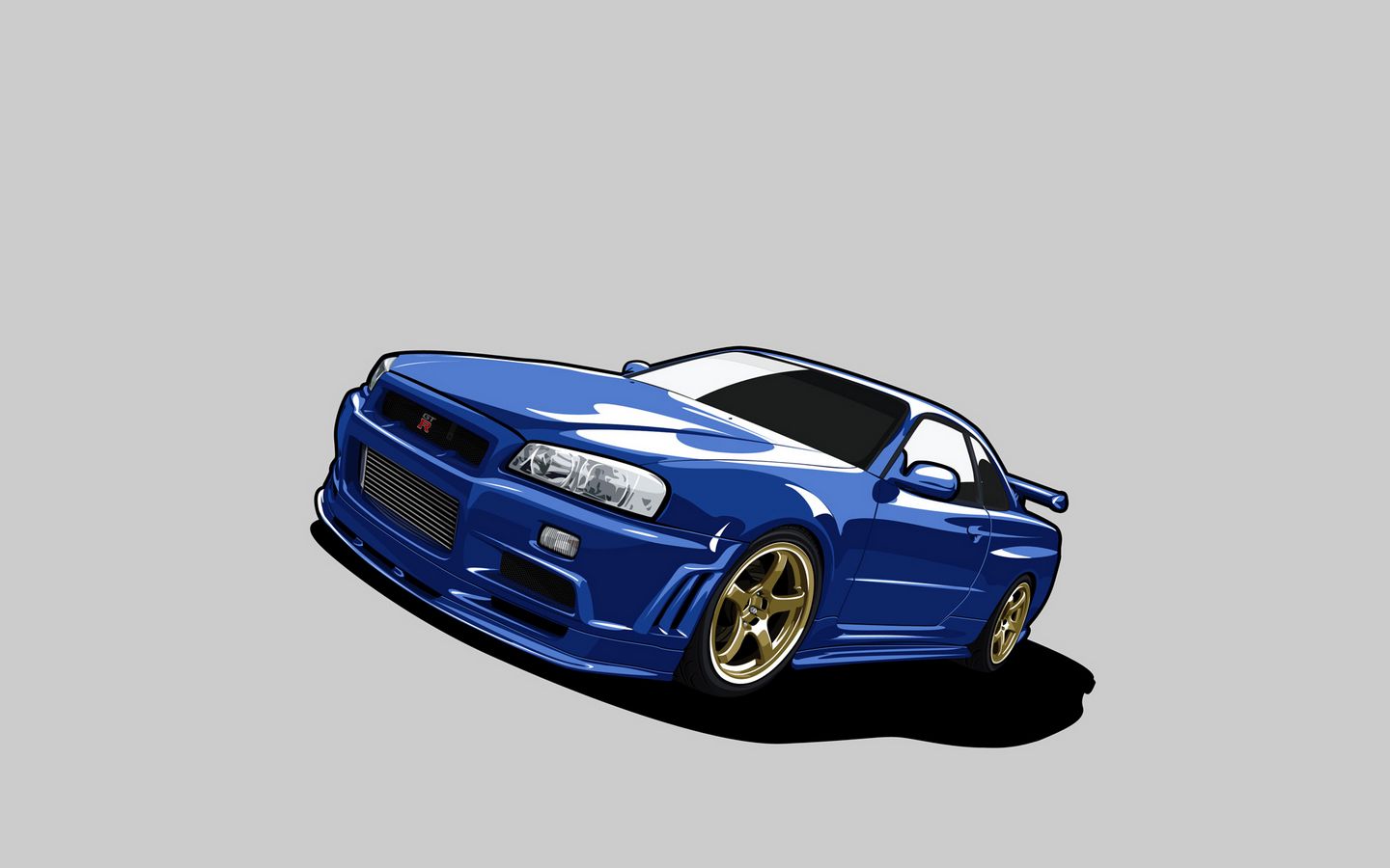 Nissan Skyline Gtr Blue Wallpapers