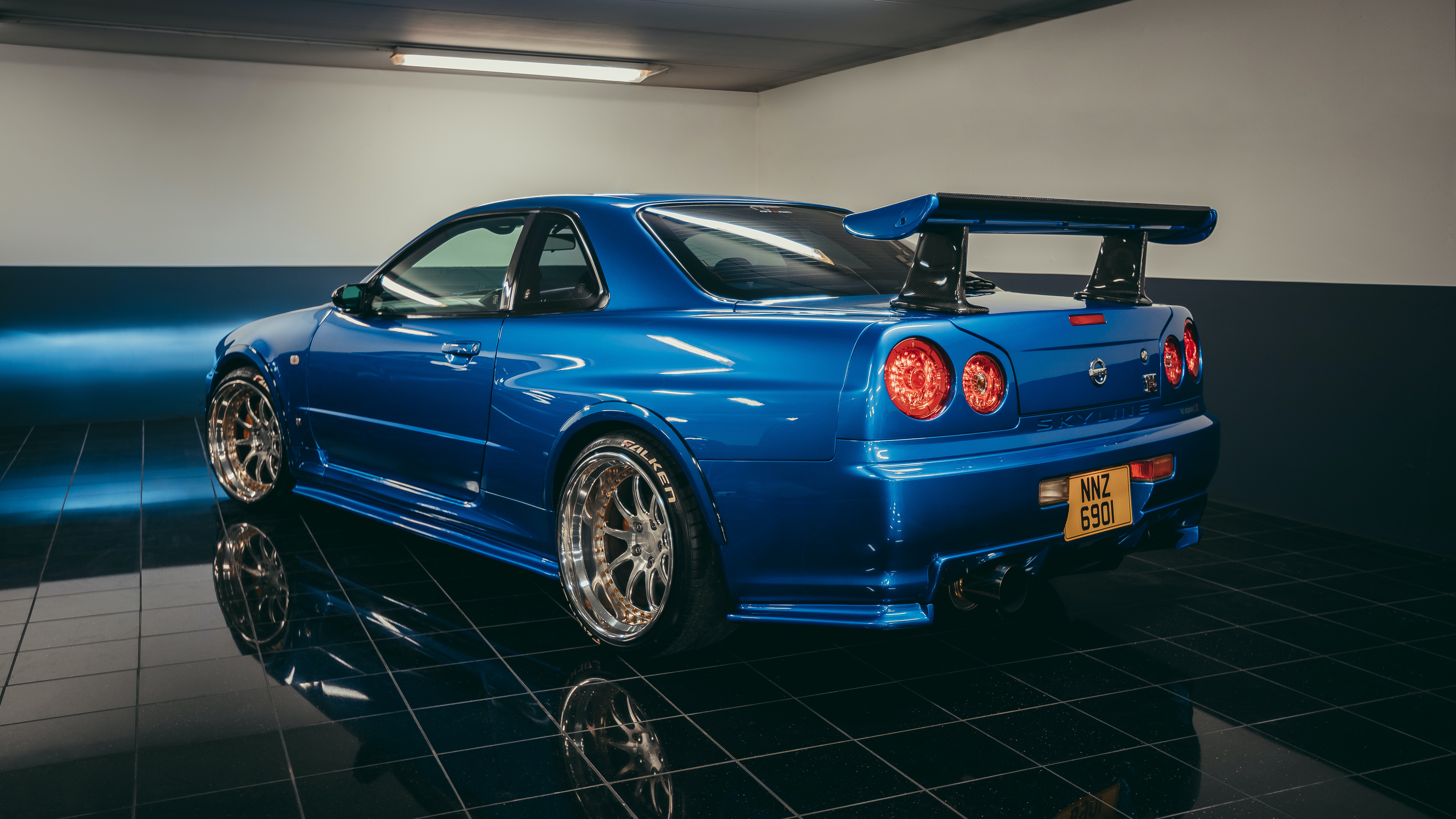 Nissan Skyline Gtr Blue Wallpapers