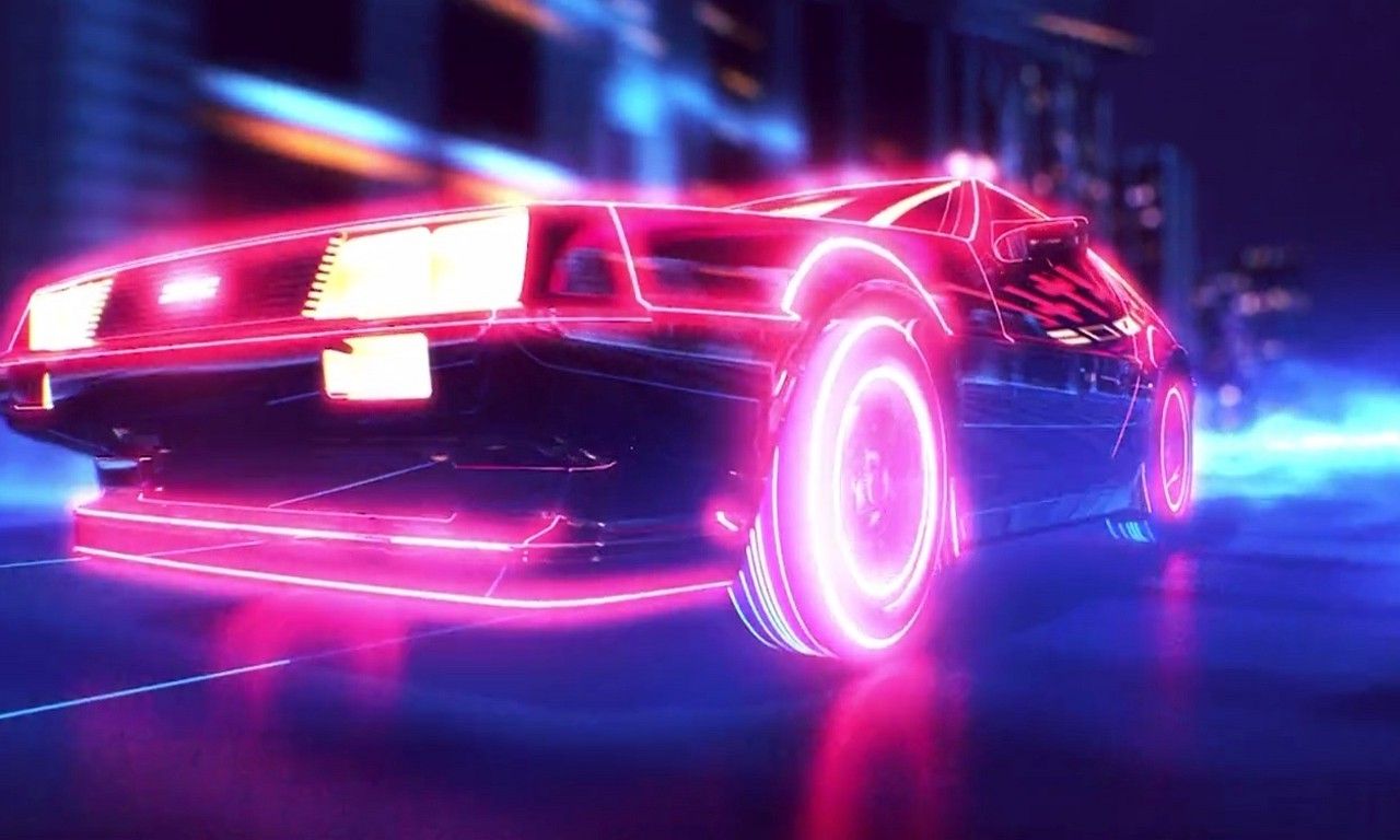 Retrowave Delorean Wallpapers