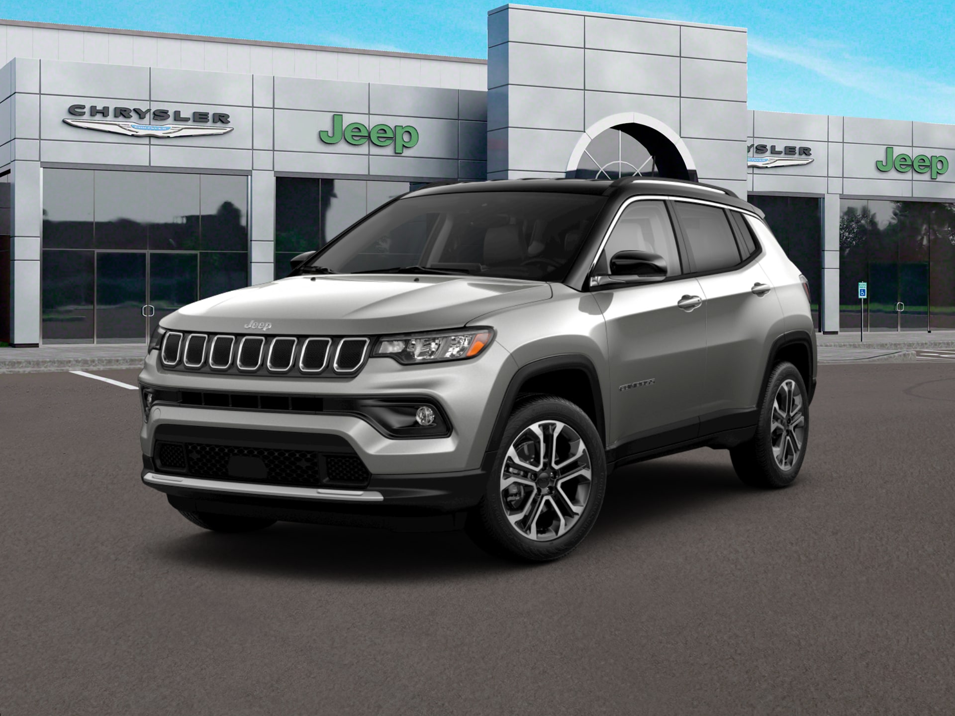 Silver 2022 Jeep Compass Wallpapers