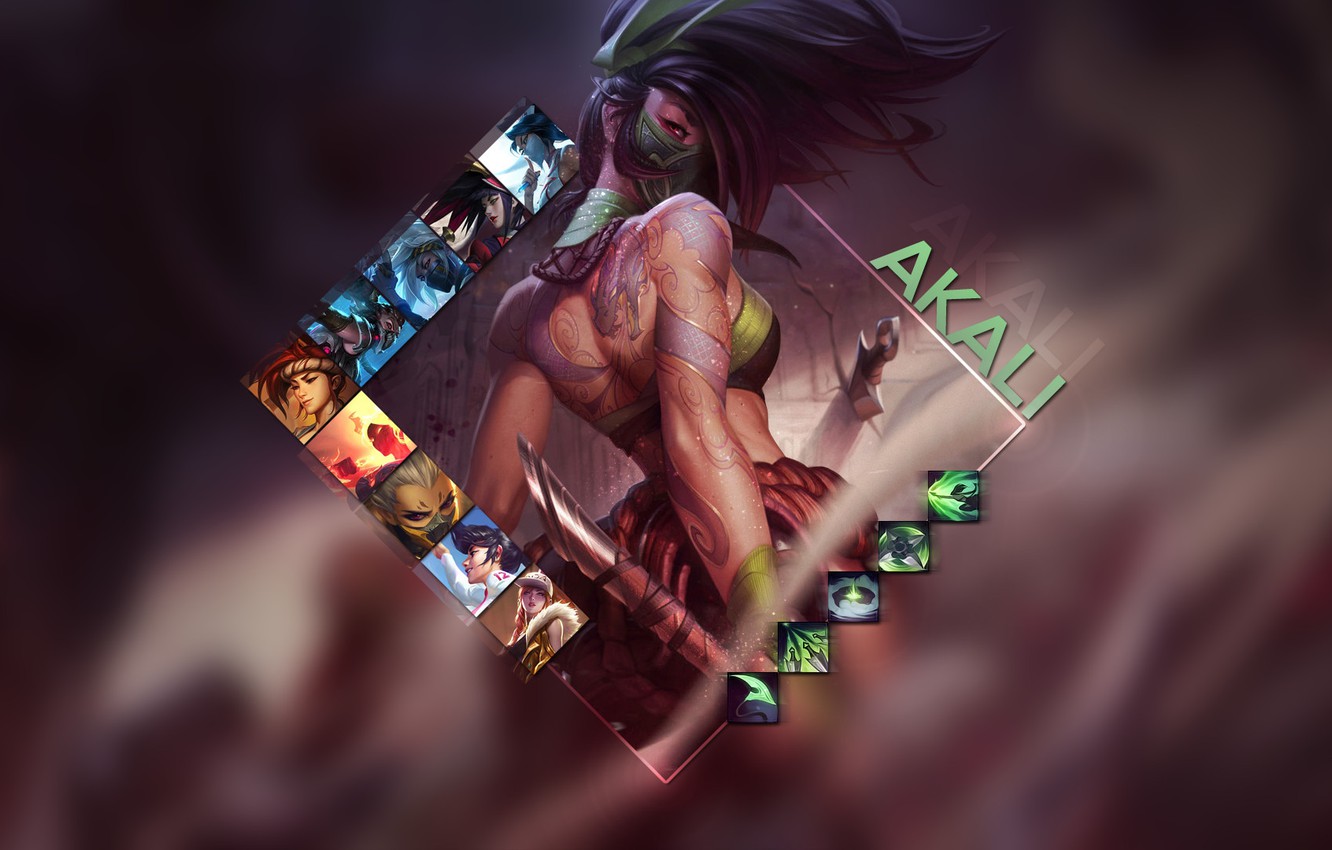 Akali Paint League Of Legends Wallpapers