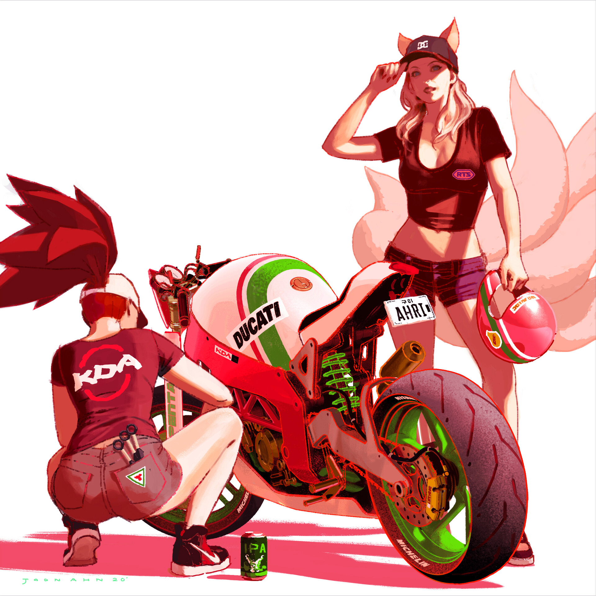 Akali x Ducati K/DA Wallpapers