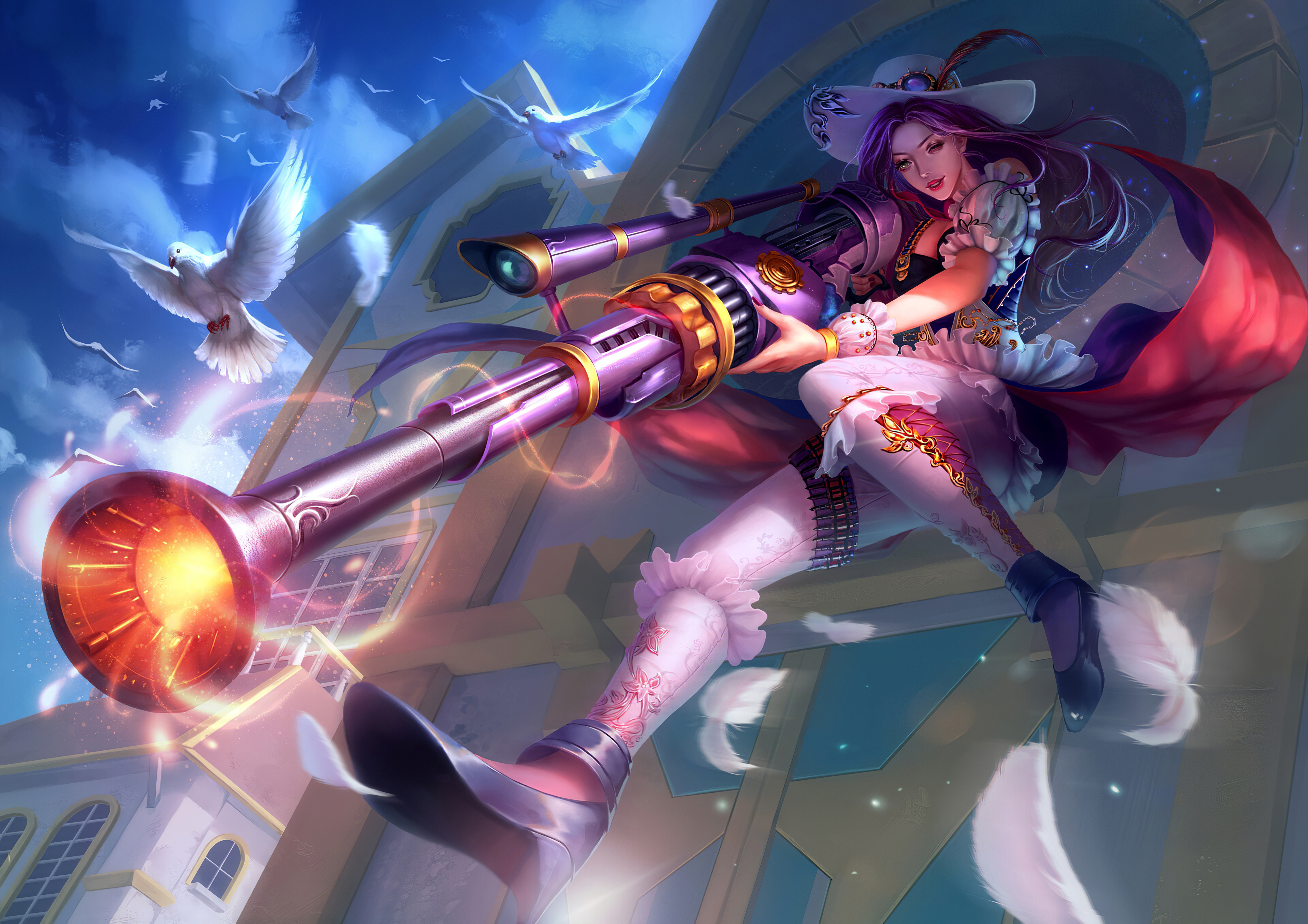 Arcane Caitlyn League of Legends Splash Wallpapers