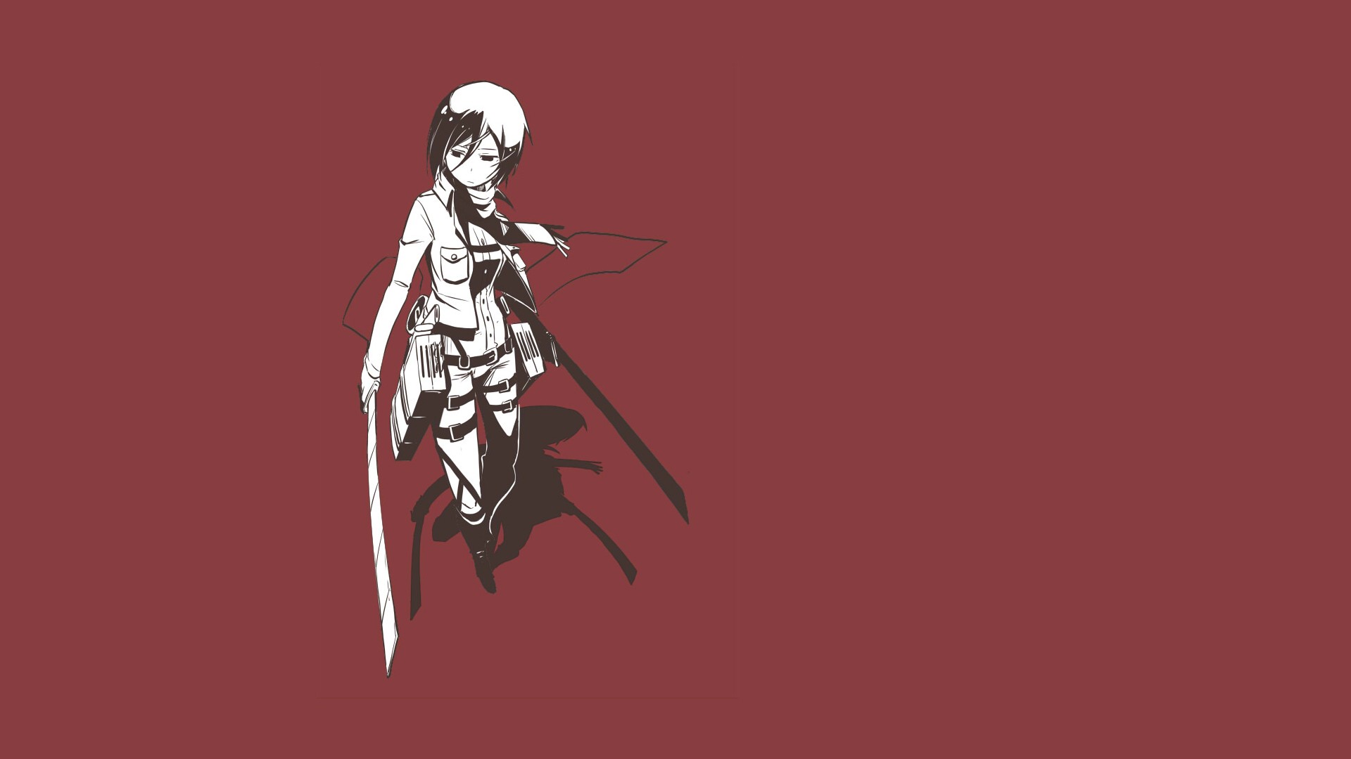 attack on titan minimalist Wallpapers