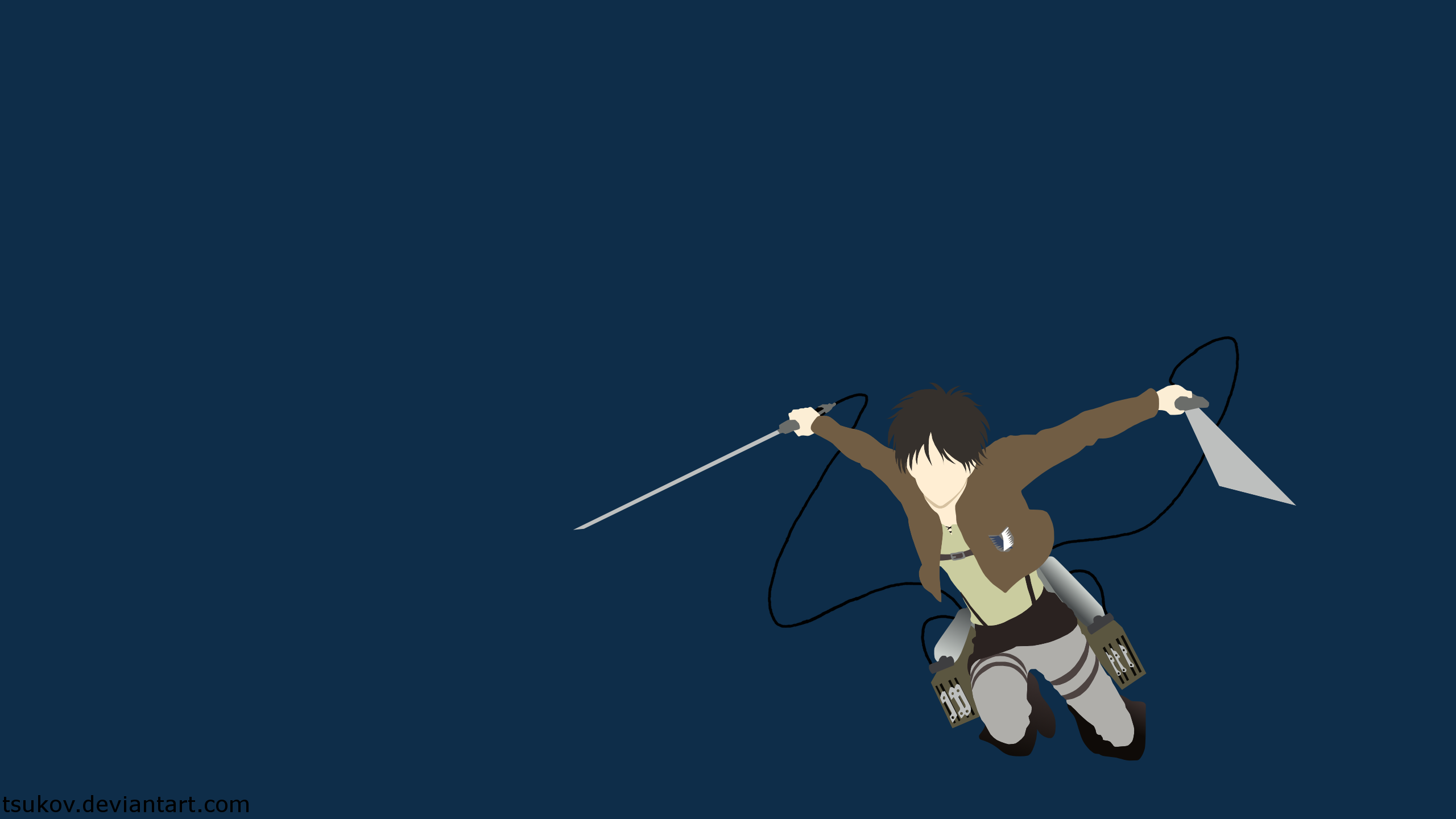 attack on titan minimalist Wallpapers