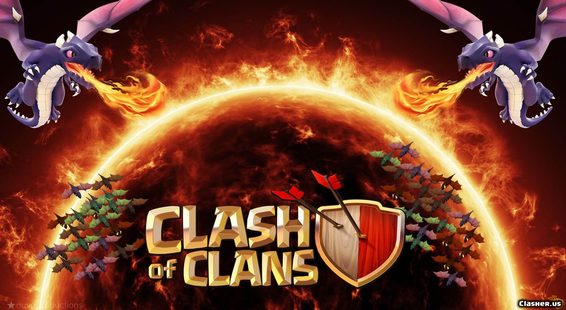 clash of clans dragon Wallpapers