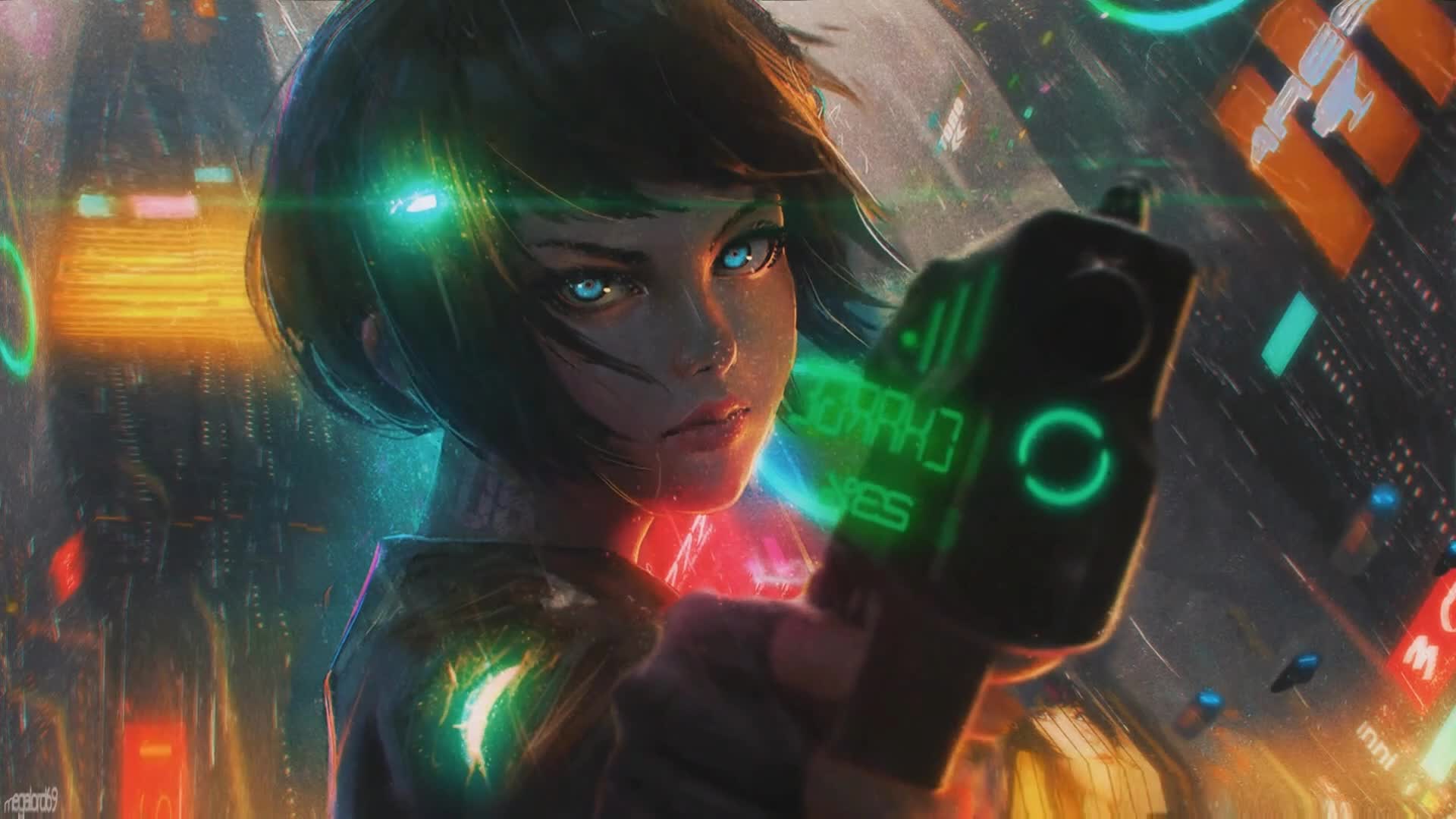 Cyberpunk 2077 Anime Illustration Wallpapers