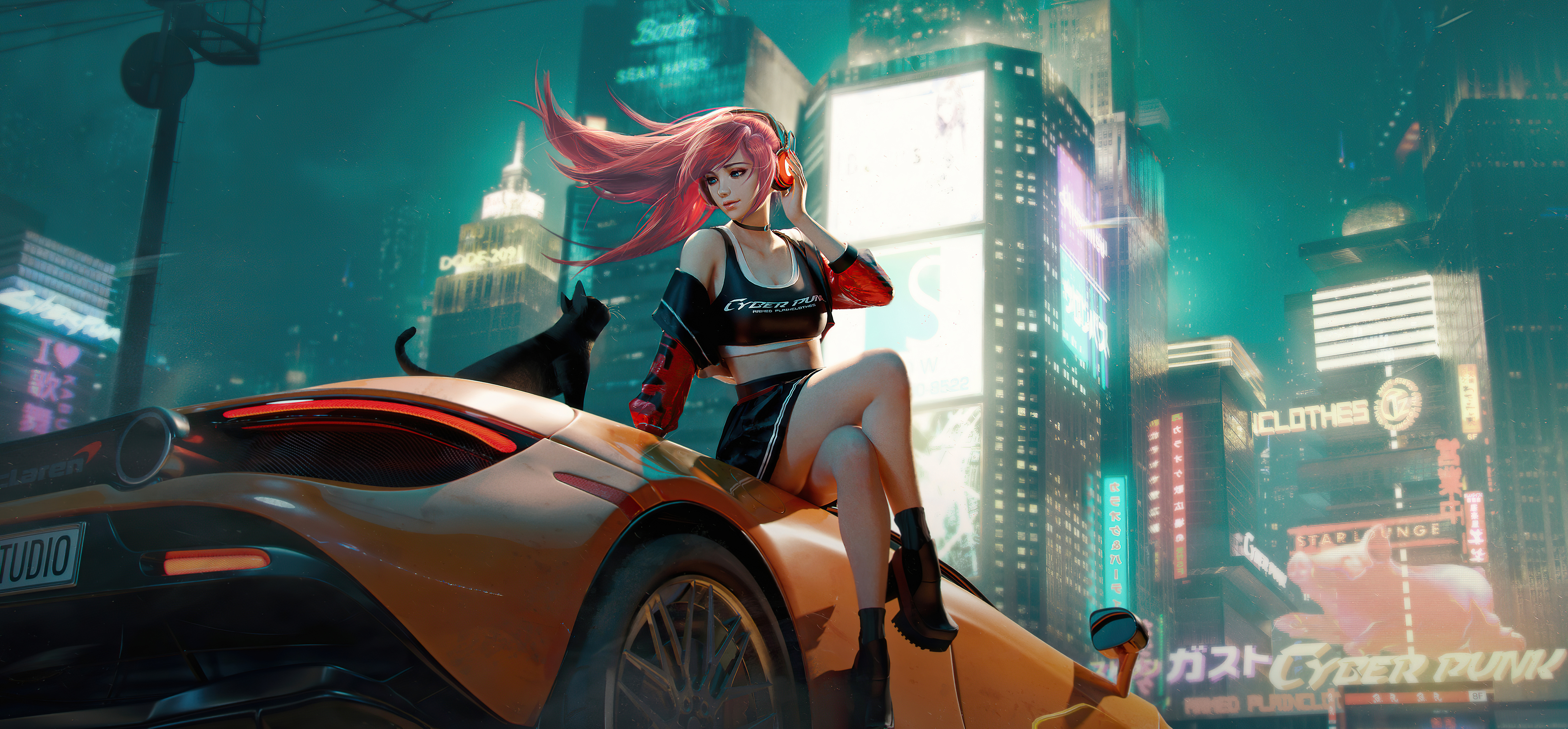 cyberpunk anime 4kWallpapers