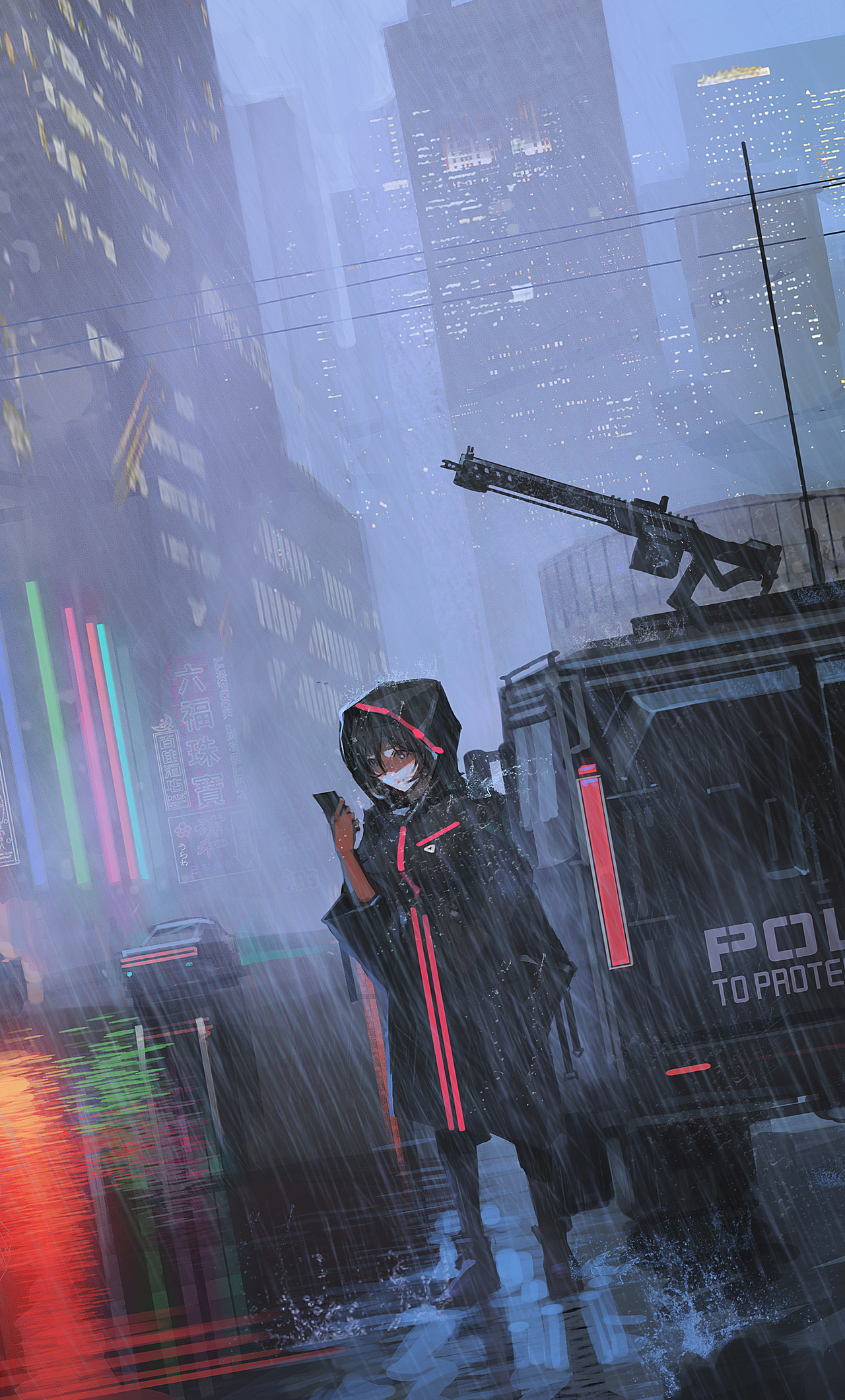 cyberpunk anime 4kWallpapers