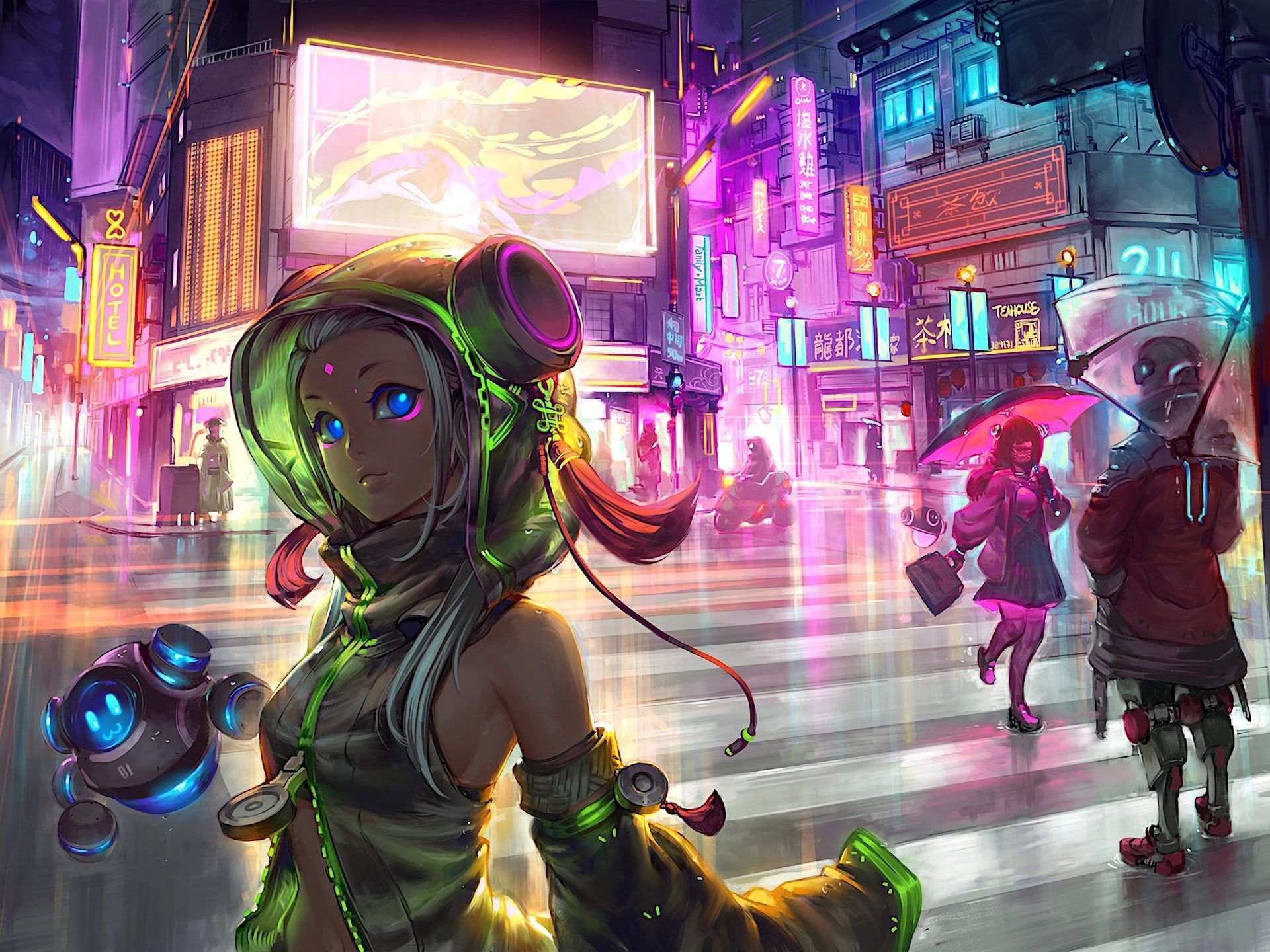 cyberpunk anime 4kWallpapers