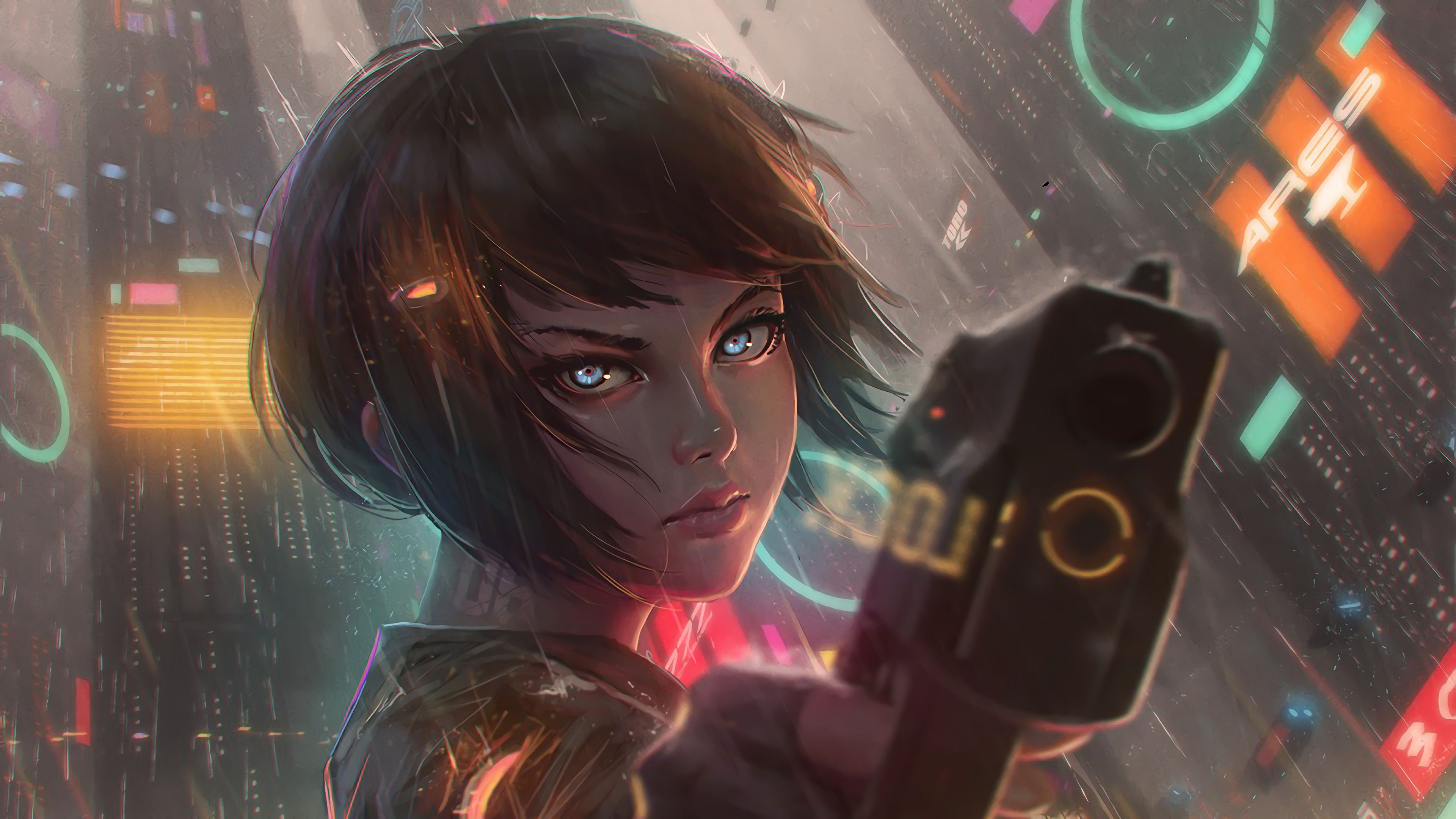 cyberpunk anime 4kWallpapers