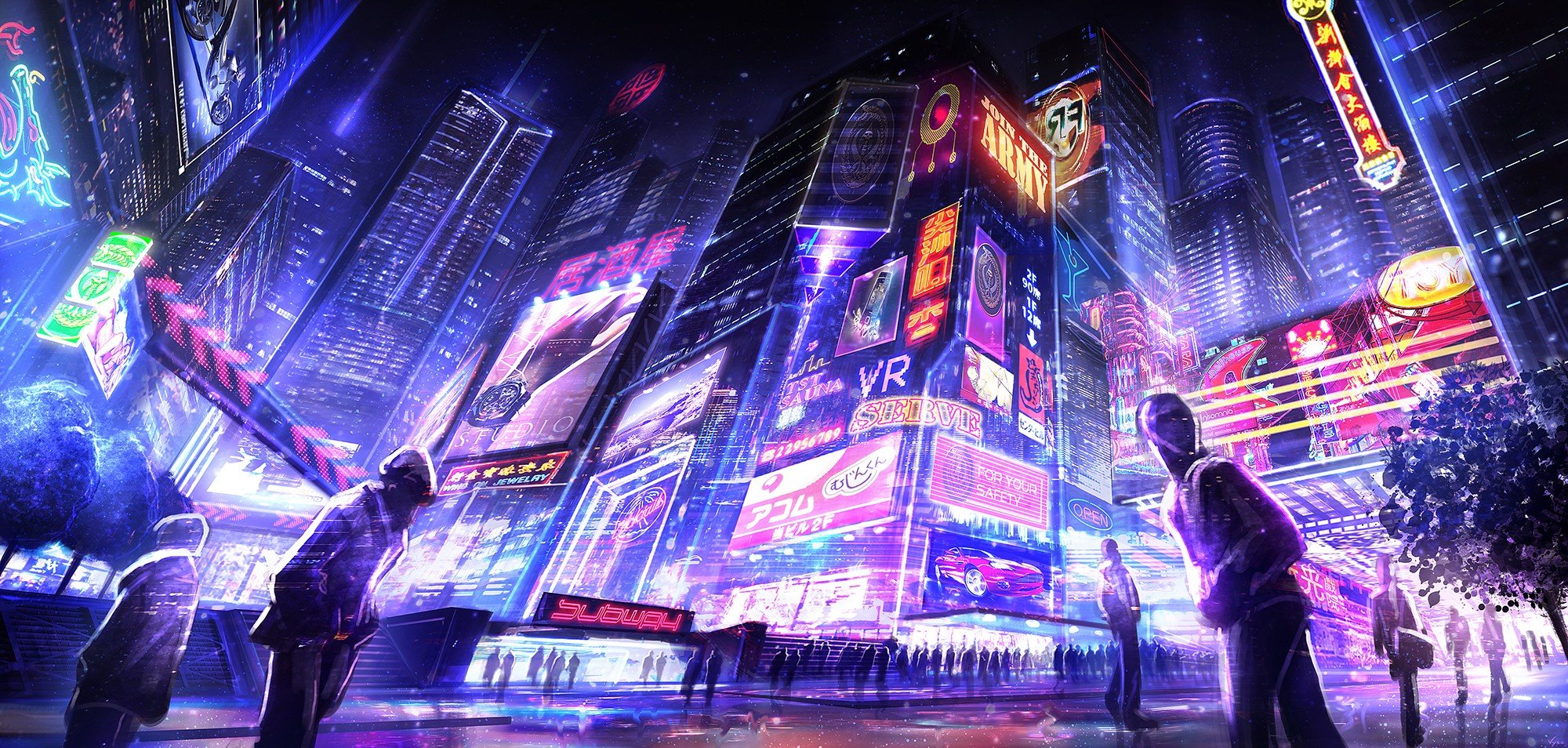 cyberpunk neon Wallpapers