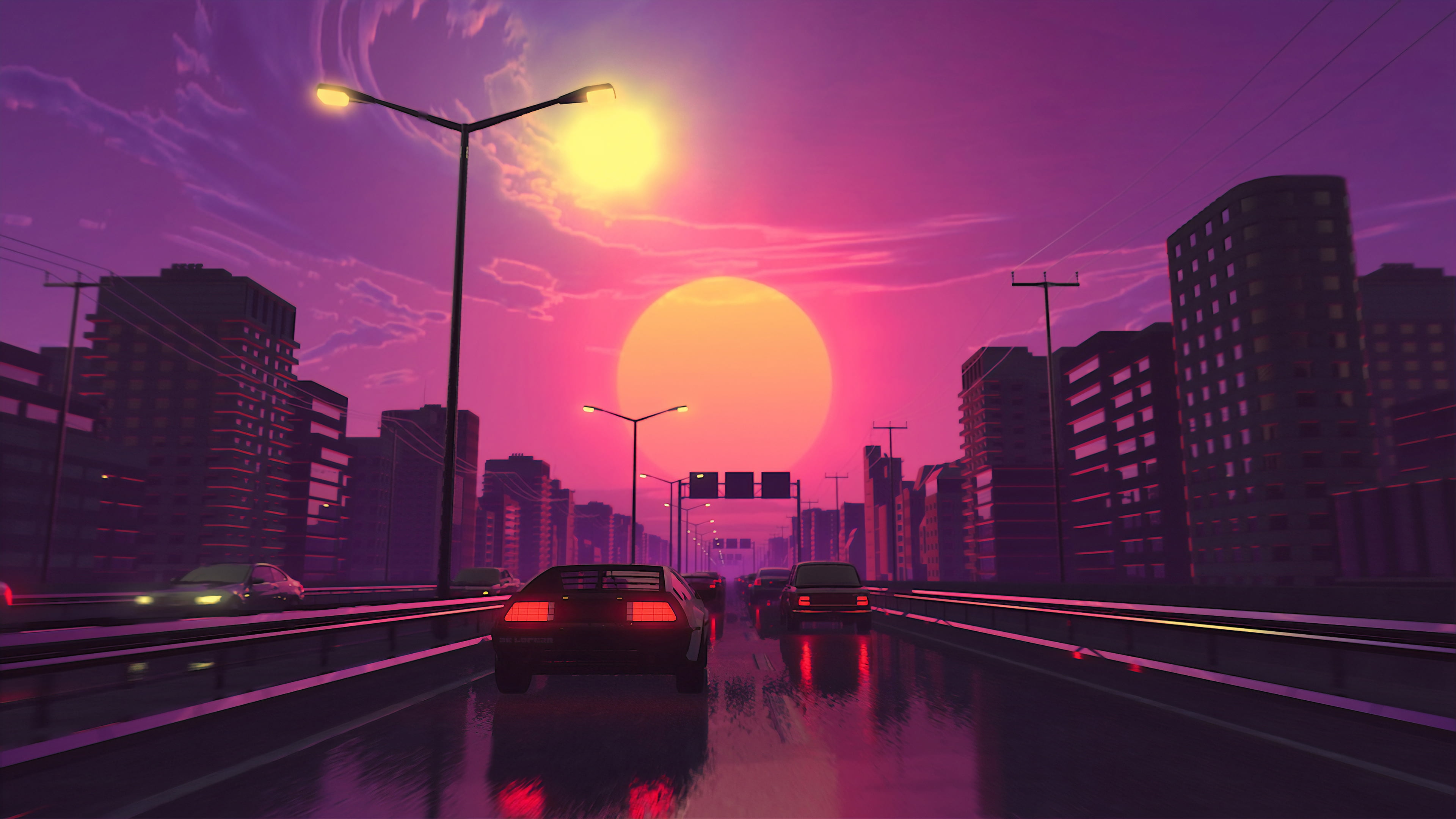 cyberpunk synthwave Wallpapers