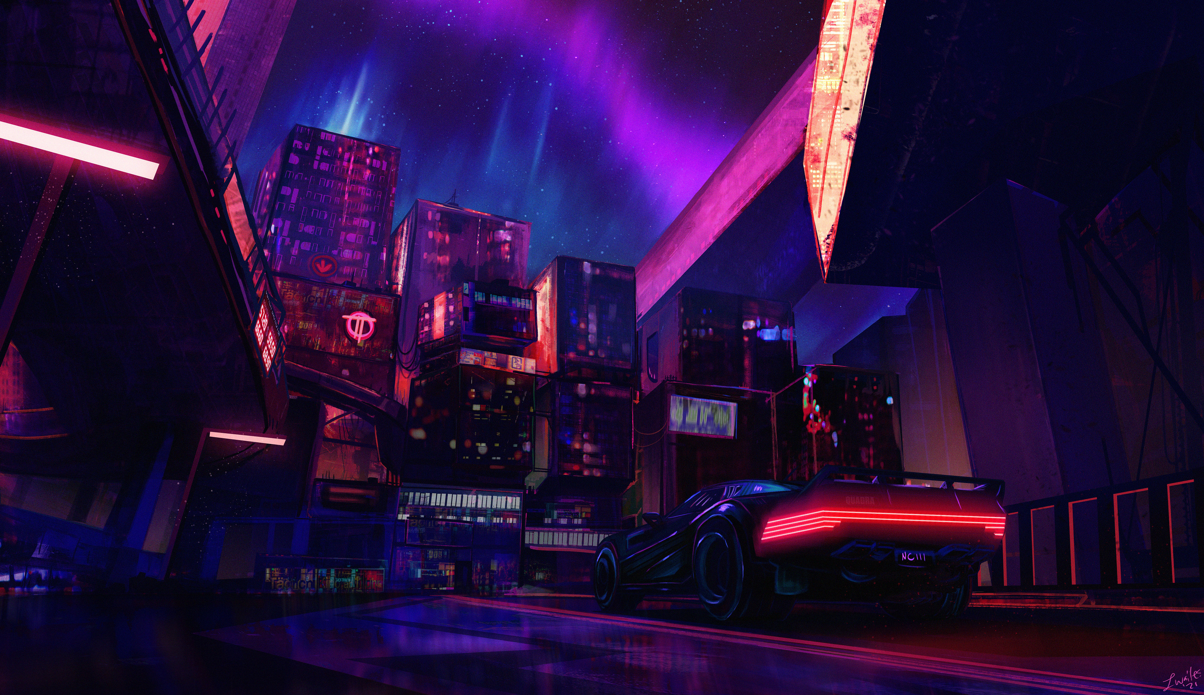 cyberpunk synthwave Wallpapers