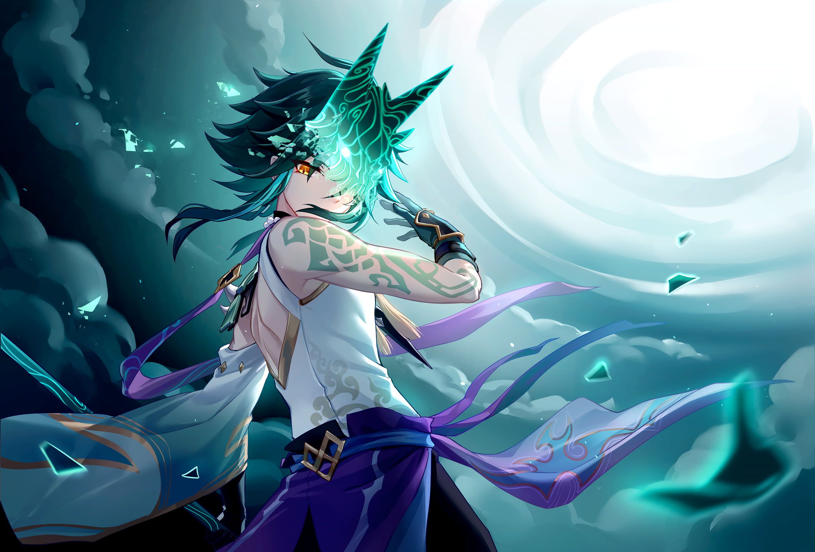 Genshin Impact Xiao Digital Wallpapers