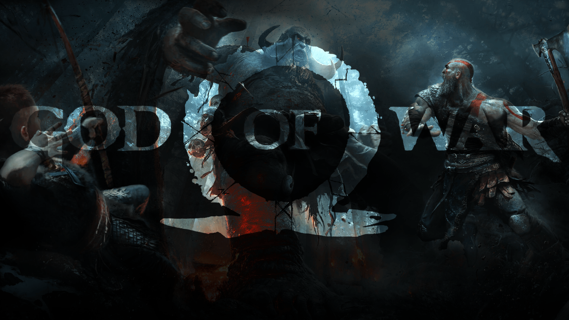 God of War Ragnarok Game Logo Wallpapers