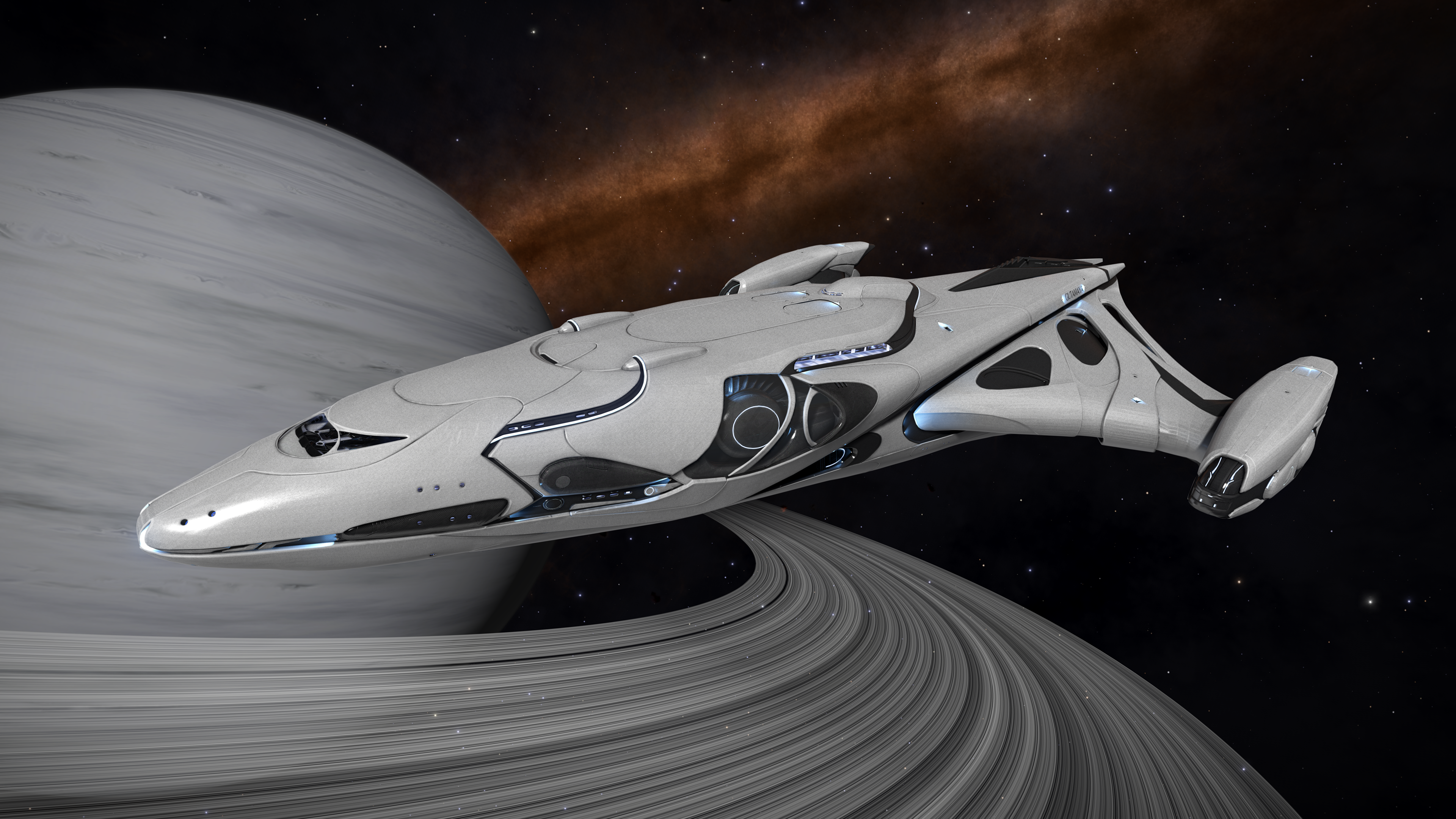 Imperial Cutter Spaceship Elite Dangerous Wallpapers