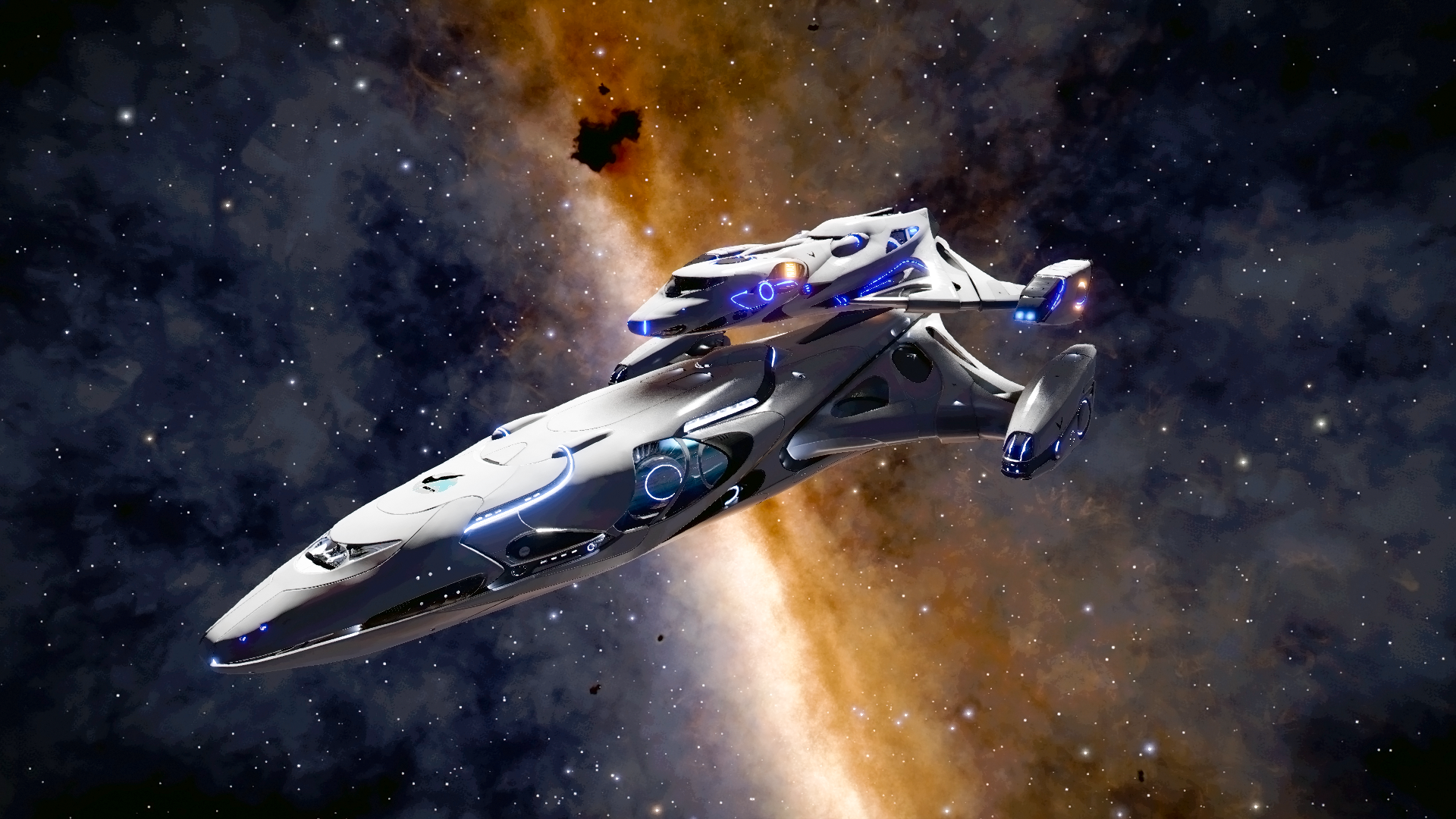 Imperial Cutter Spaceship Elite Dangerous Wallpapers