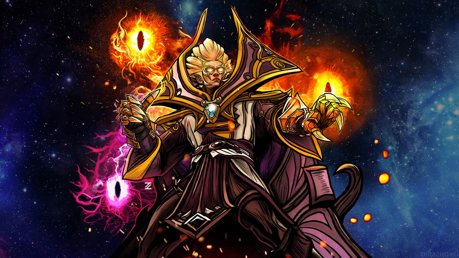 Invoker DotA 2 Digital Wallpapers