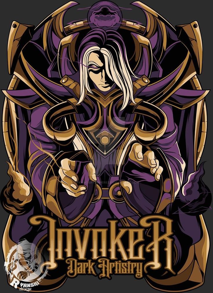 Invoker DotA 2 Digital Wallpapers