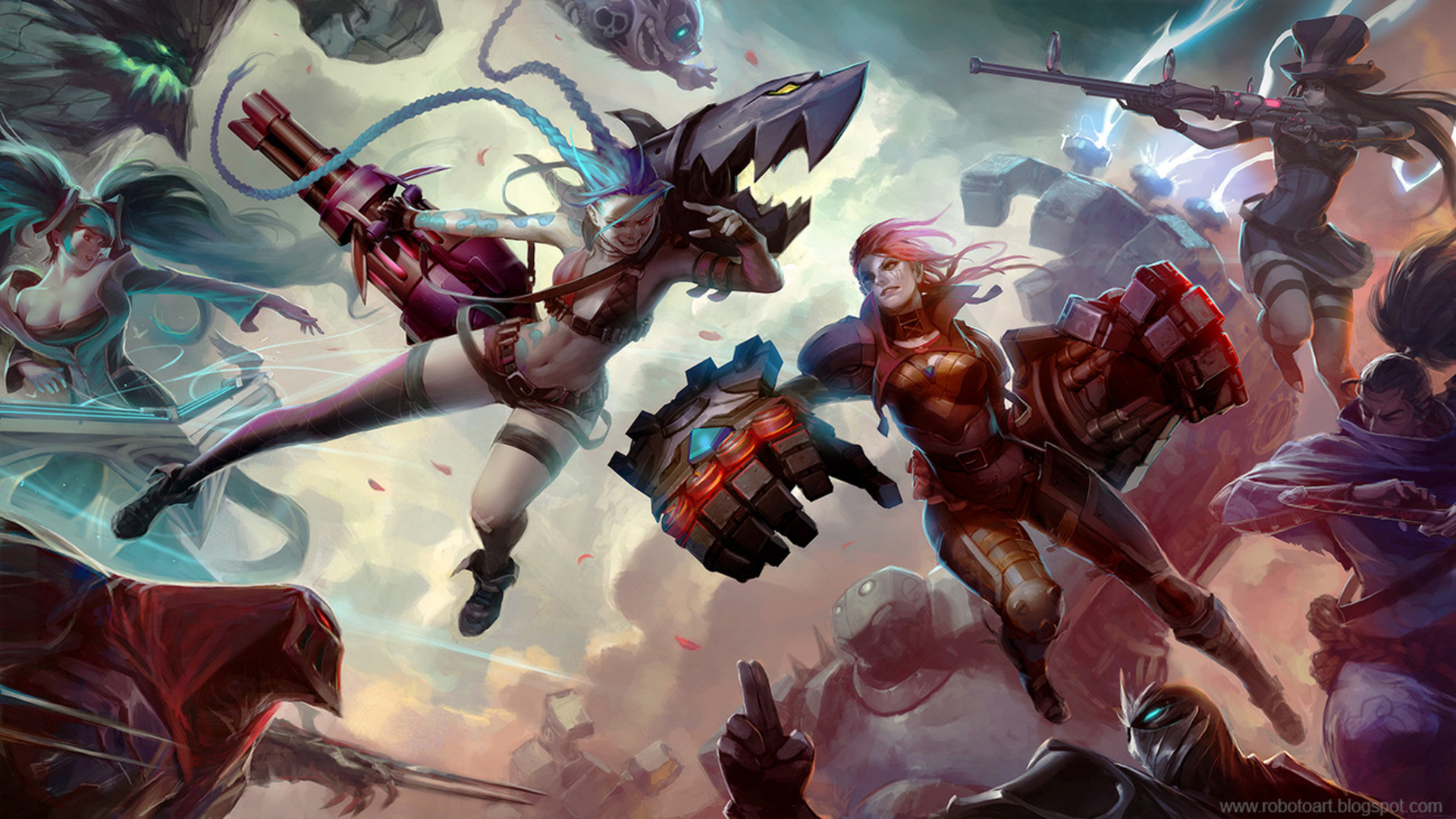 Jinx and Vi Legends Of Runeterra HD Wallpapers