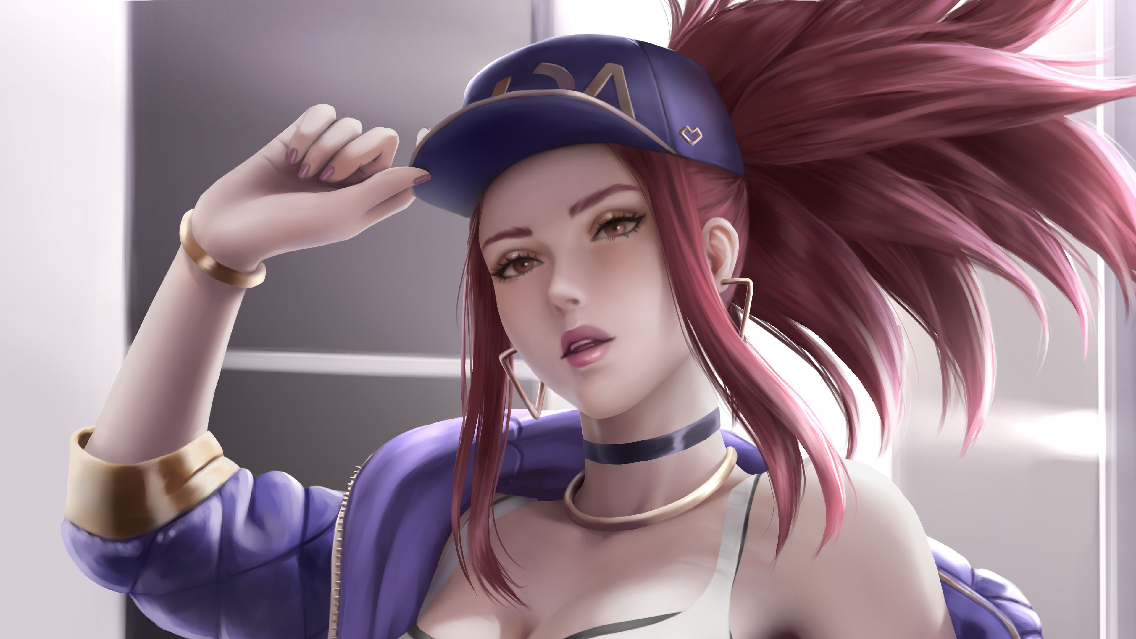 K/DA Akali Subway Tunnel 5K Wallpapers