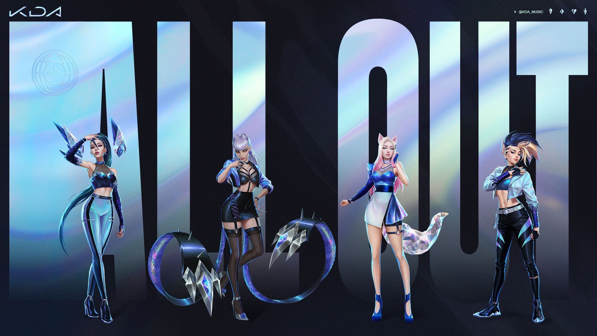 K/DA All Out Team 8K Wallpapers