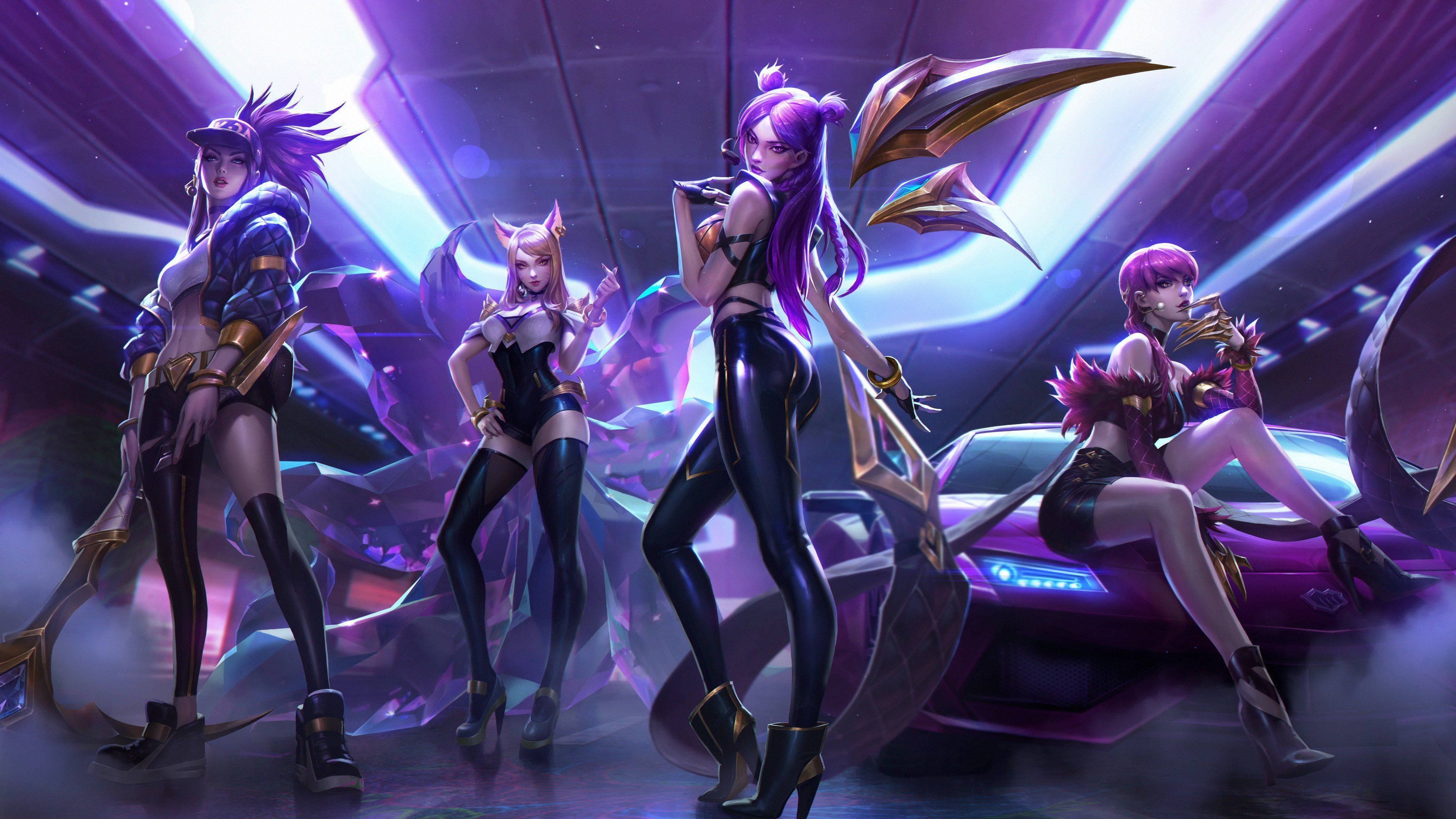 K/DA All Out Team 8K Wallpapers