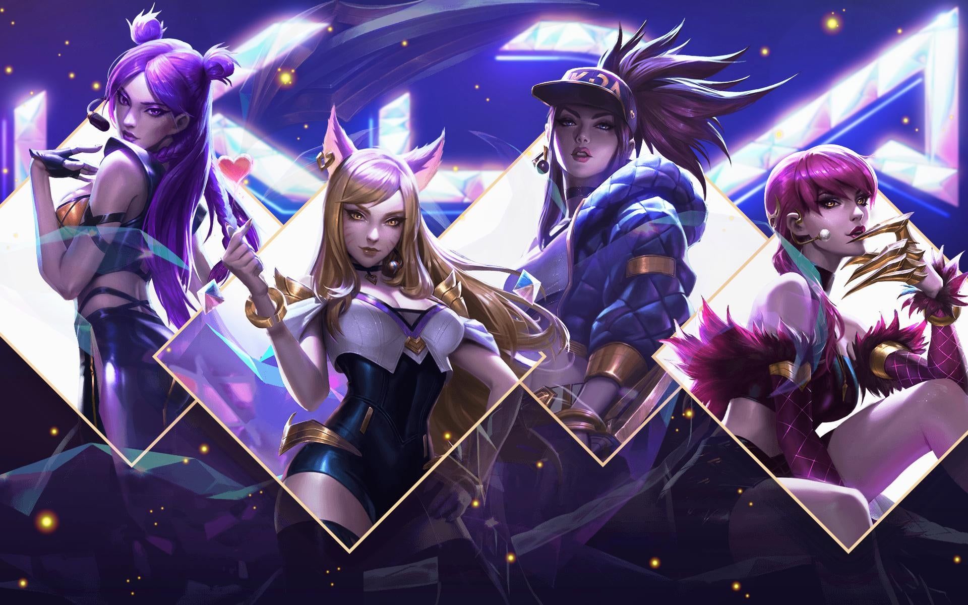 K/DA All Out Team 8K Wallpapers