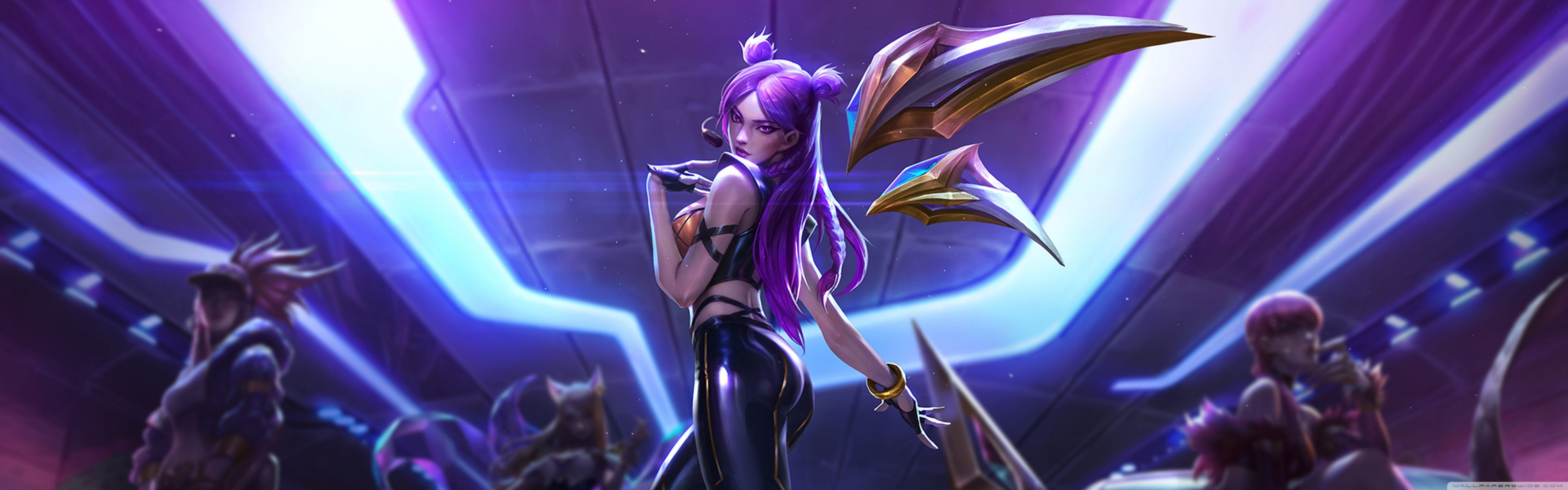 K/DA Kai'Sa Taillights LoL 5K Wallpapers