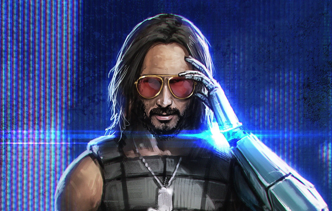 Keanu Reeves as Johnny Silverhand Cyberpunk 2077 Wallpapers