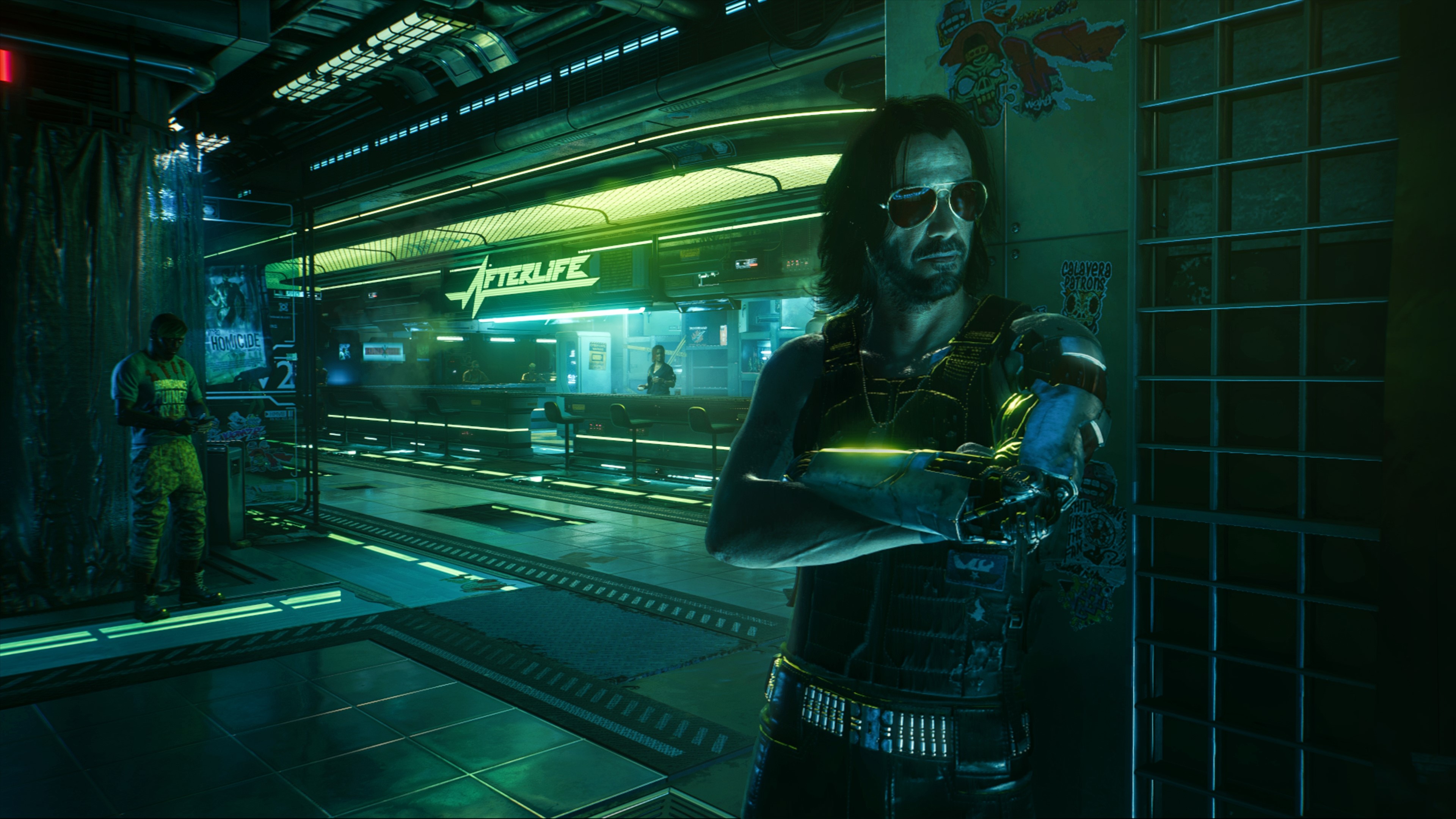 Keanu Reeves as Johnny Silverhand Cyberpunk 2077 Wallpapers