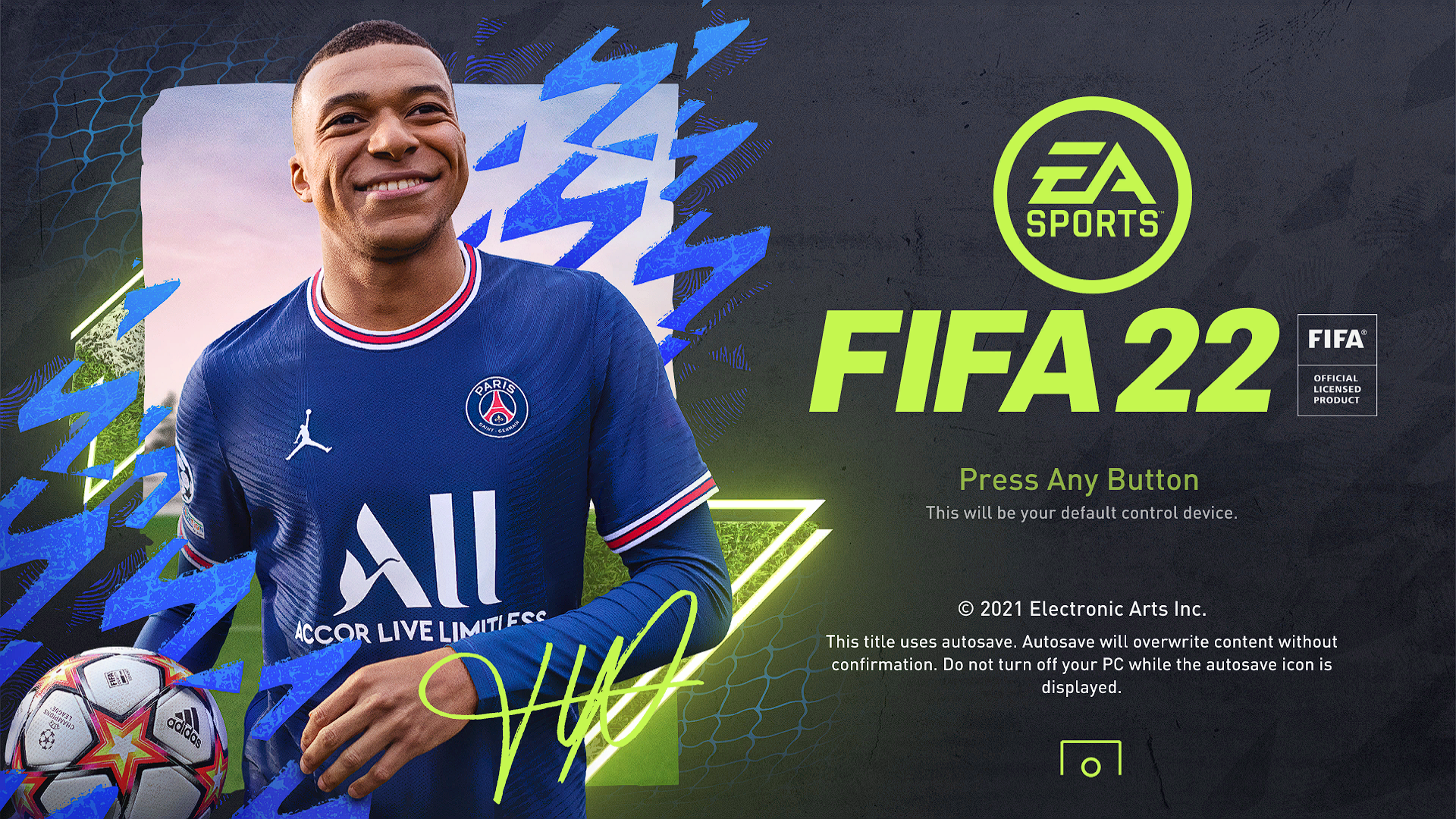 Kylian Mbappe FIFA 22 Game Wallpapers