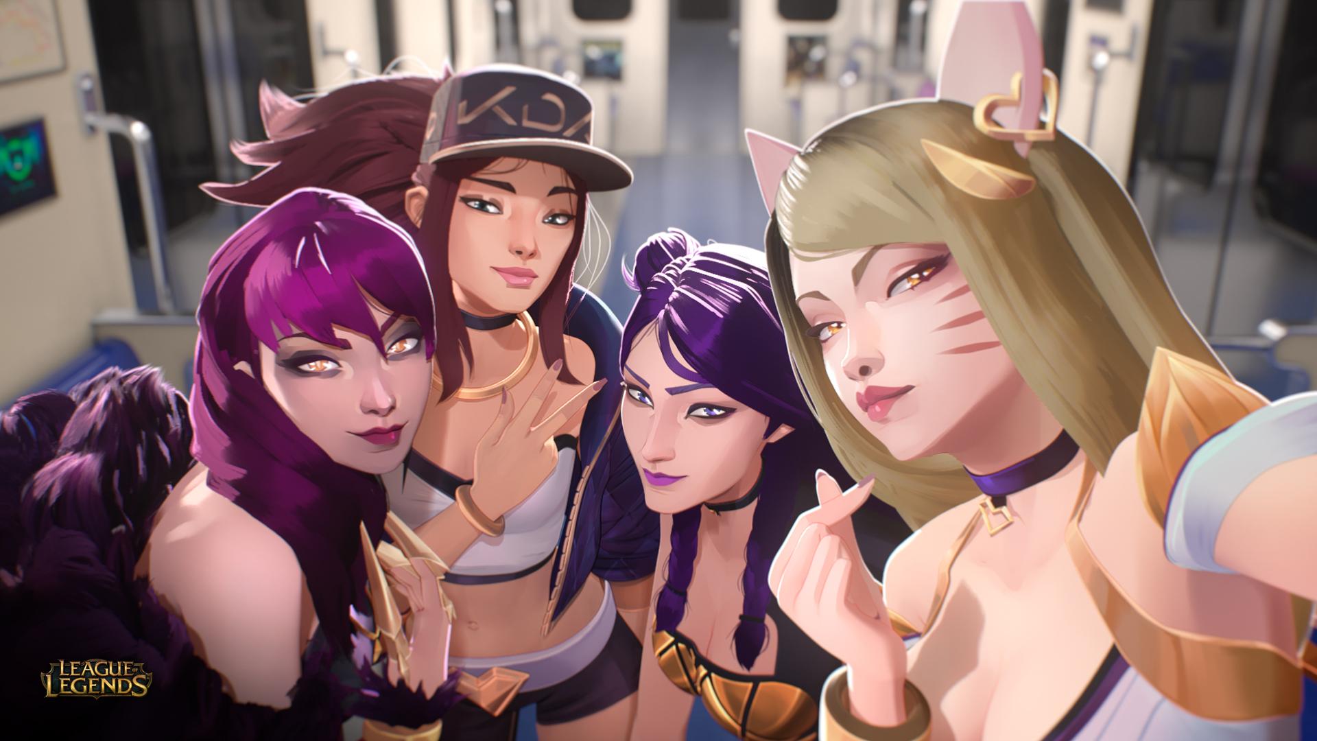 League Of Legends  K/DA Group 8K Wallpapers