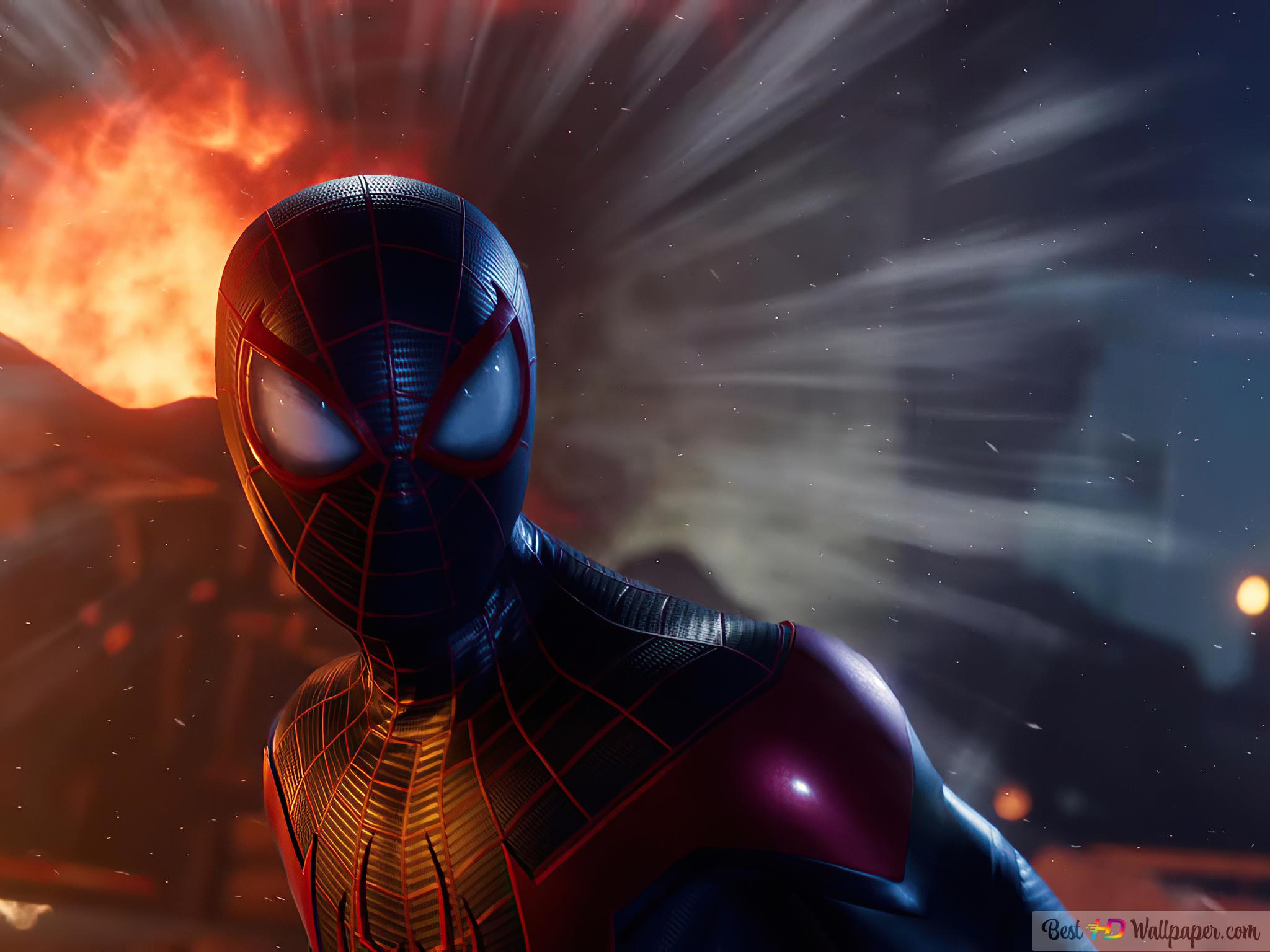 Marvel's Spider-Man Miles Morales Cyberpunk Suit Wallpapers