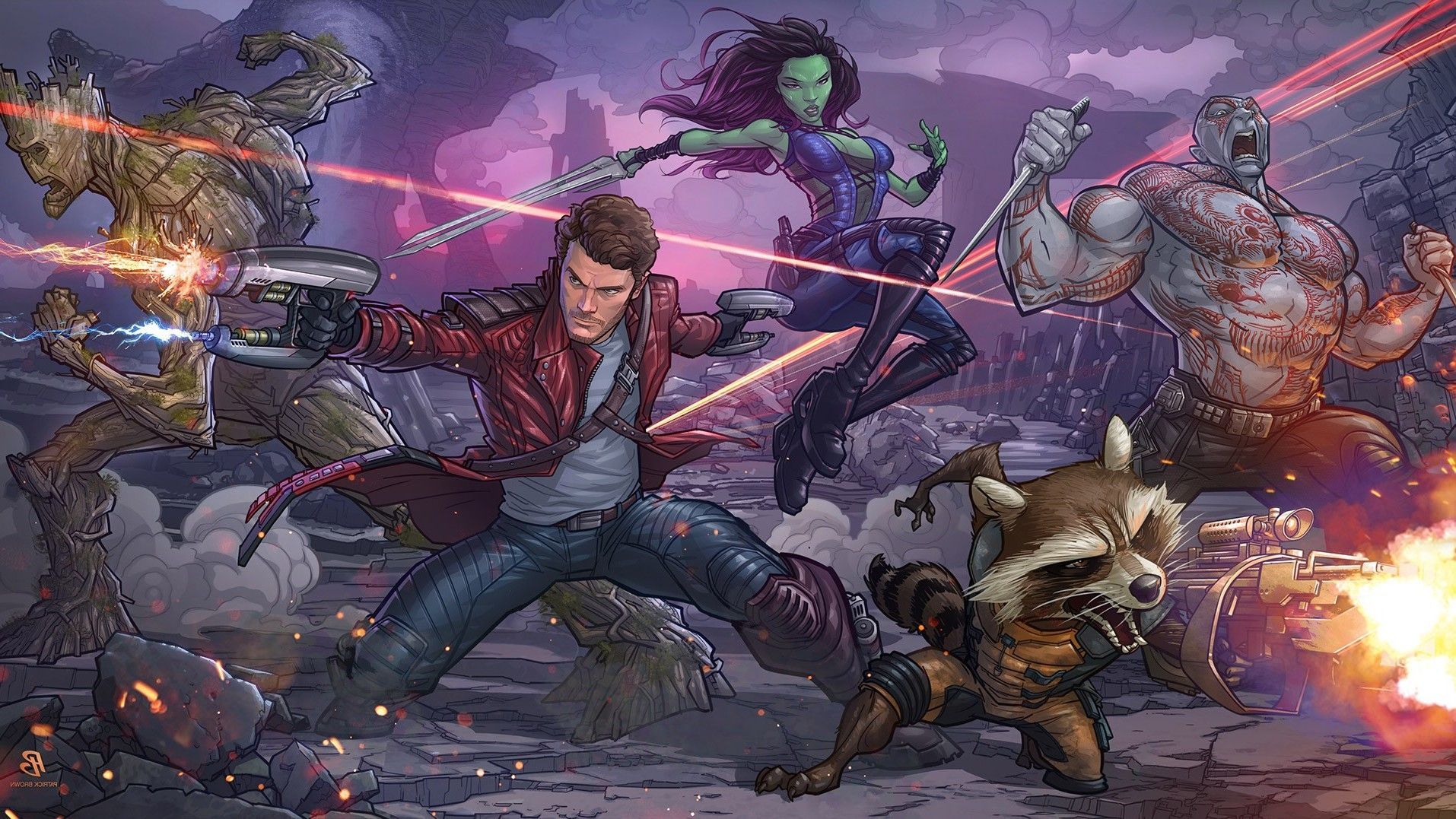 MarvelвЂ™s Guardians of the Galaxy Game Wallpapers