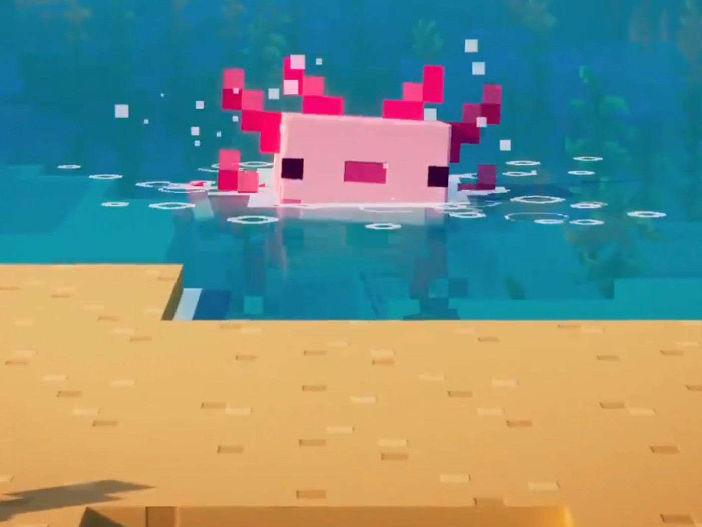 minecraft axolotl Wallpapers