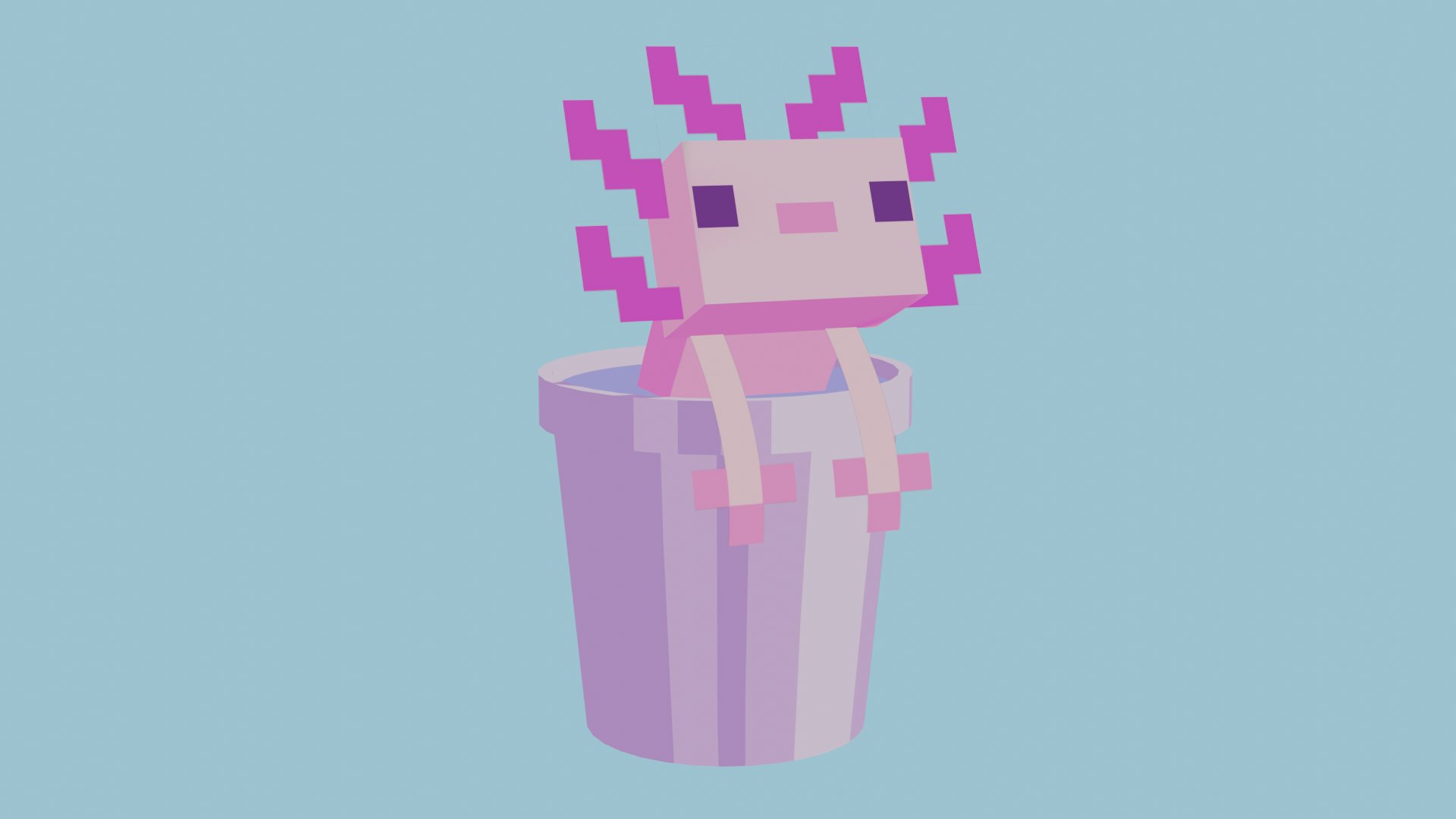 minecraft axolotl Wallpapers