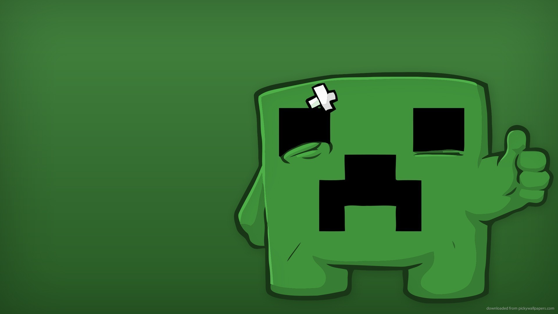 minecraft creeper background Wallpapers