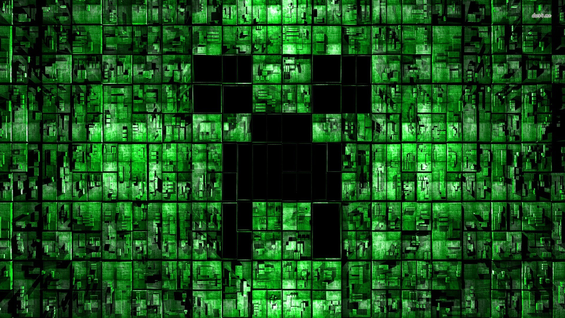 minecraft creeper background Wallpapers