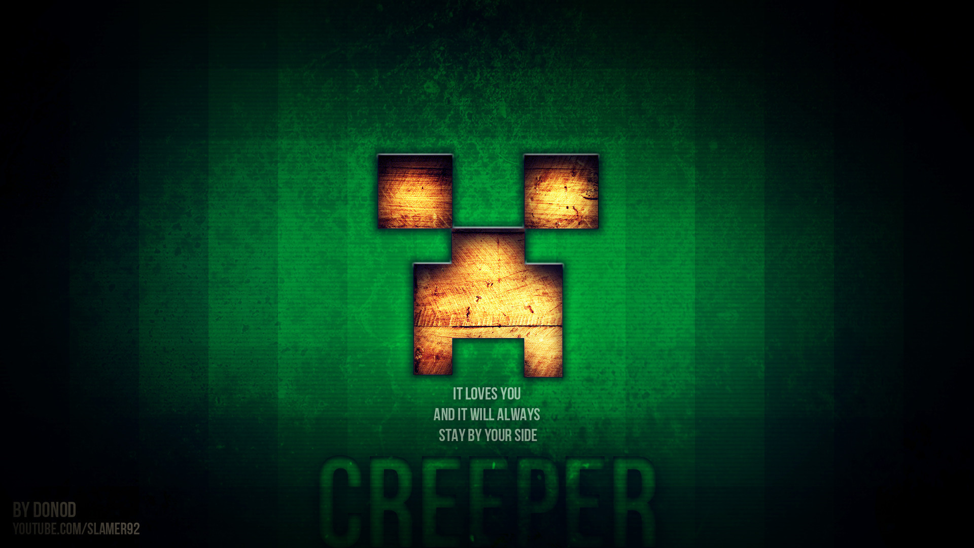 minecraft creeper background Wallpapers