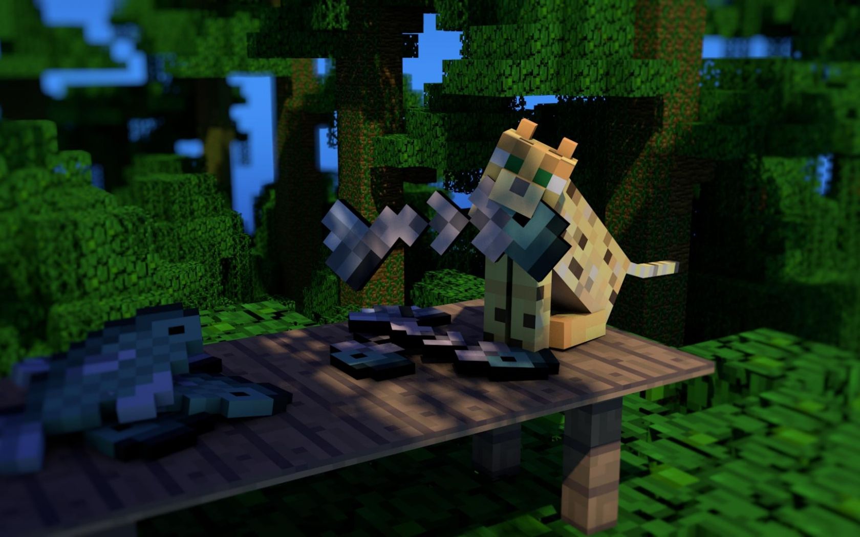 minecraft cute wolfWallpapers