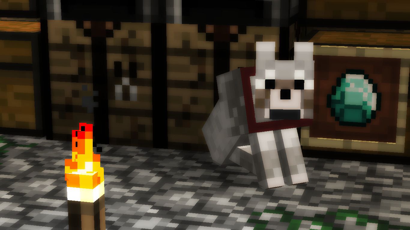 minecraft dog Wallpapers