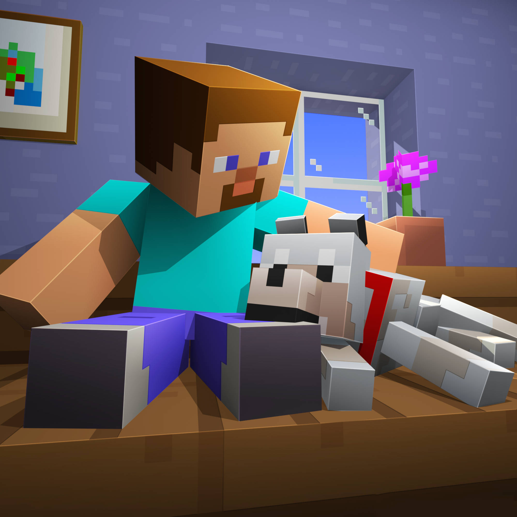 minecraft dog Wallpapers