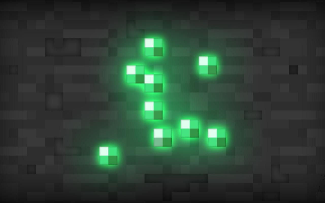 minecraft emerald Wallpapers